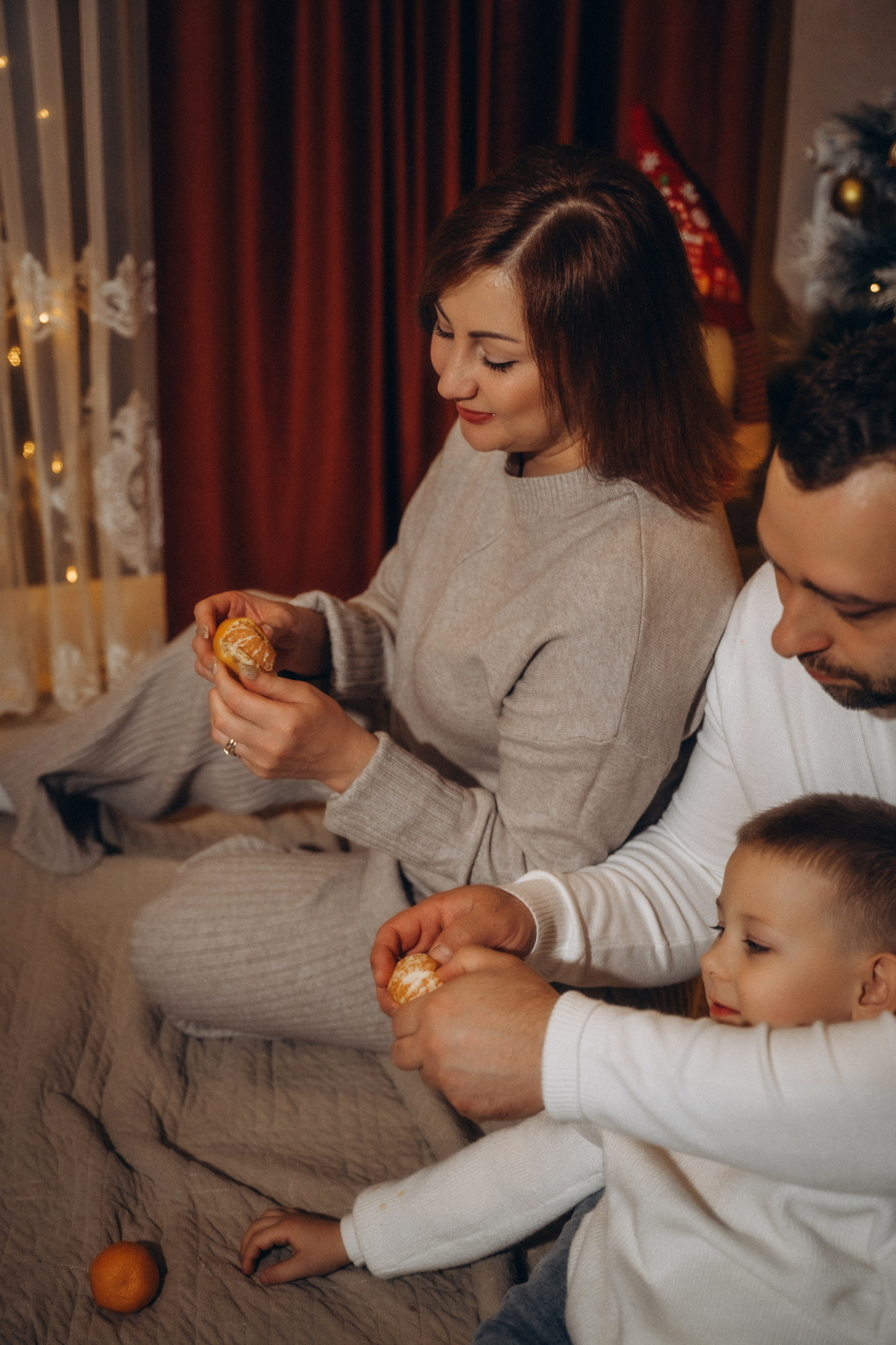 Семья Киприяновы, Новый год дома. Семейный фотограф в Белгороде Амелина Алина