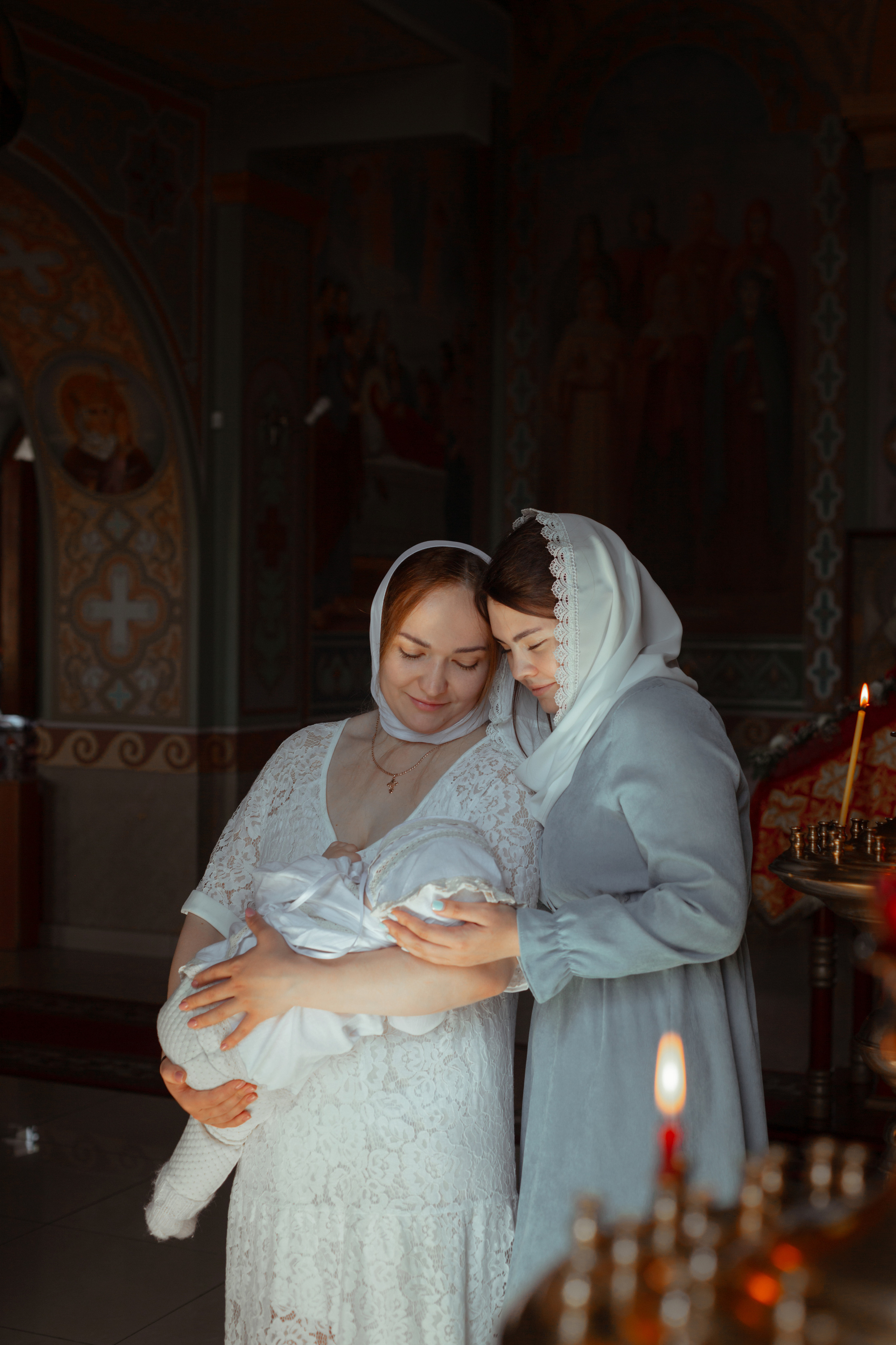 Крещение Алисы Храм Серафима Саровского Пригородный. Фотограф новорожденных Оренбург Оксана Трофимова