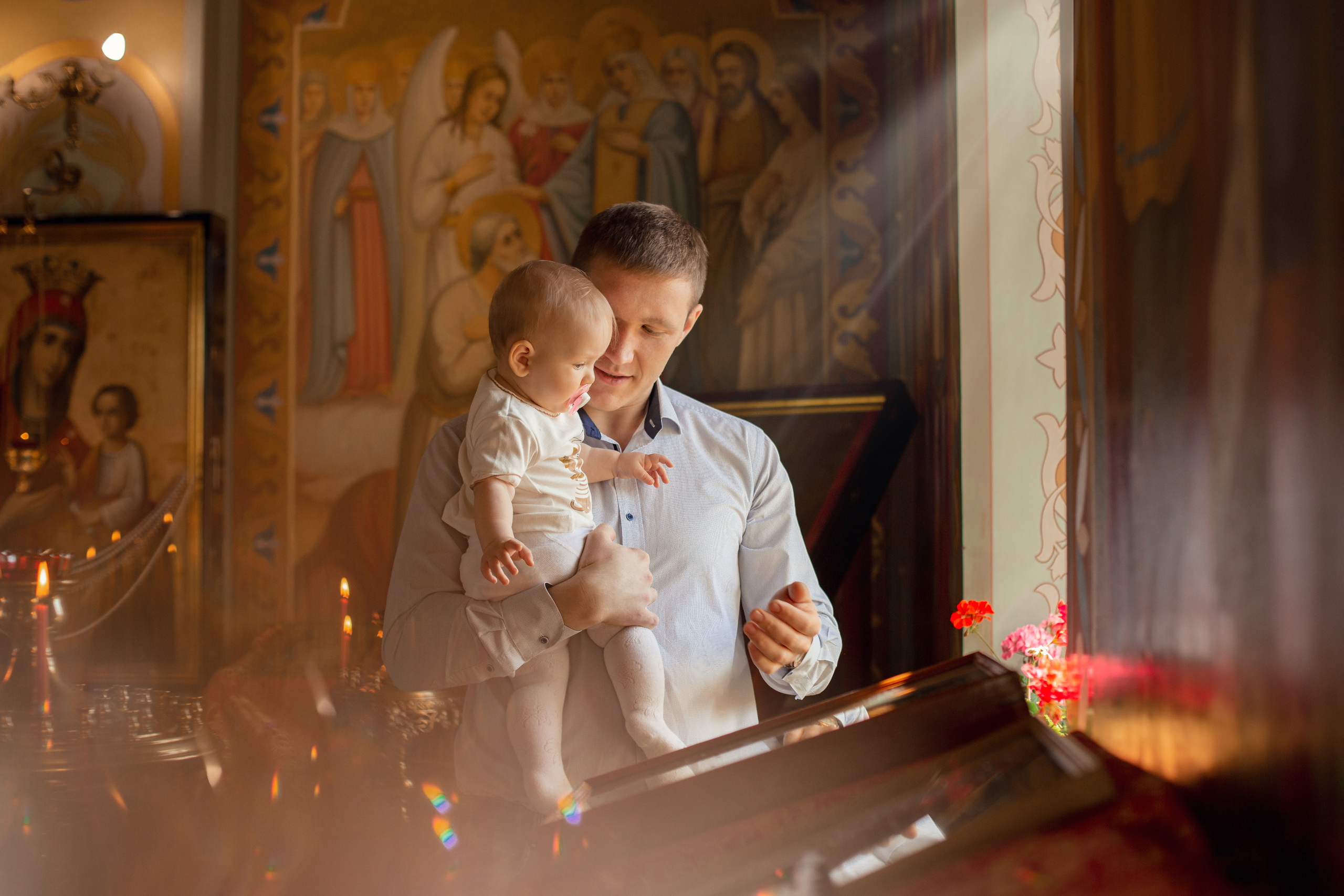 Крещение Алисы Храм Серафима Саровского Пригородный. Фотограф новорожденных Оренбург Оксана Трофимова