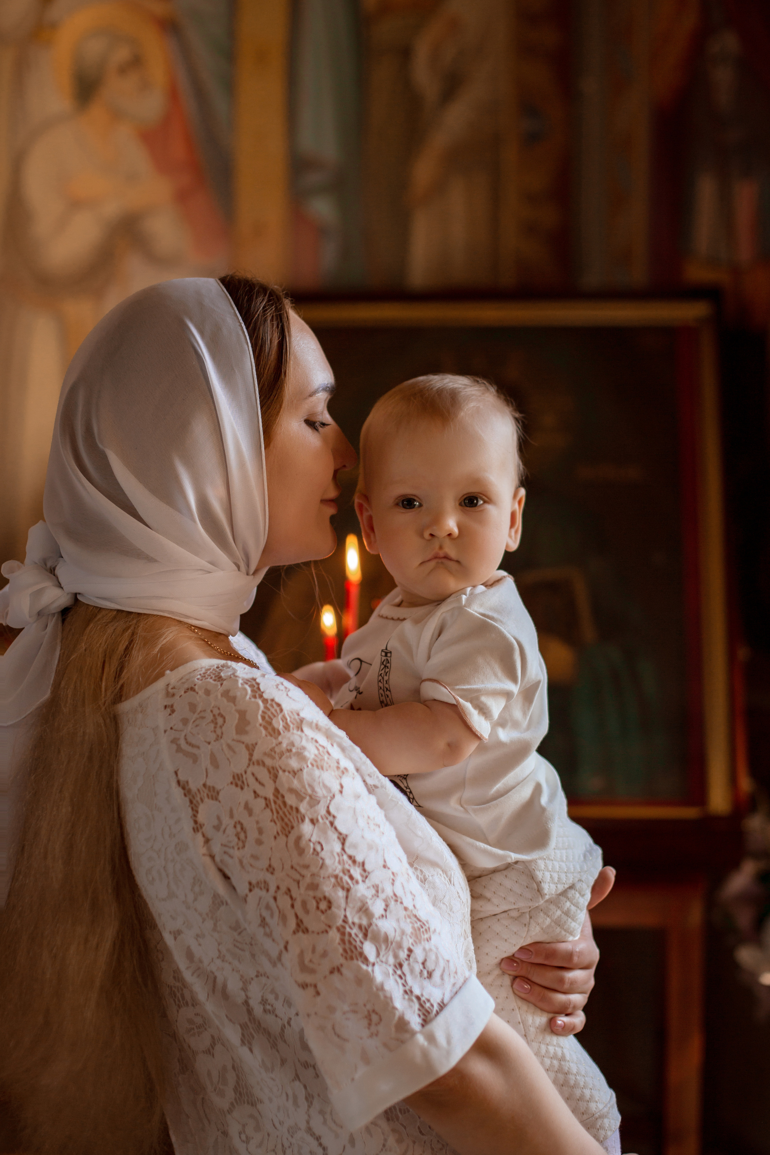 Крещение Алисы Храм Серафима Саровского Пригородный. Фотограф новорожденных Оренбург Оксана Трофимова