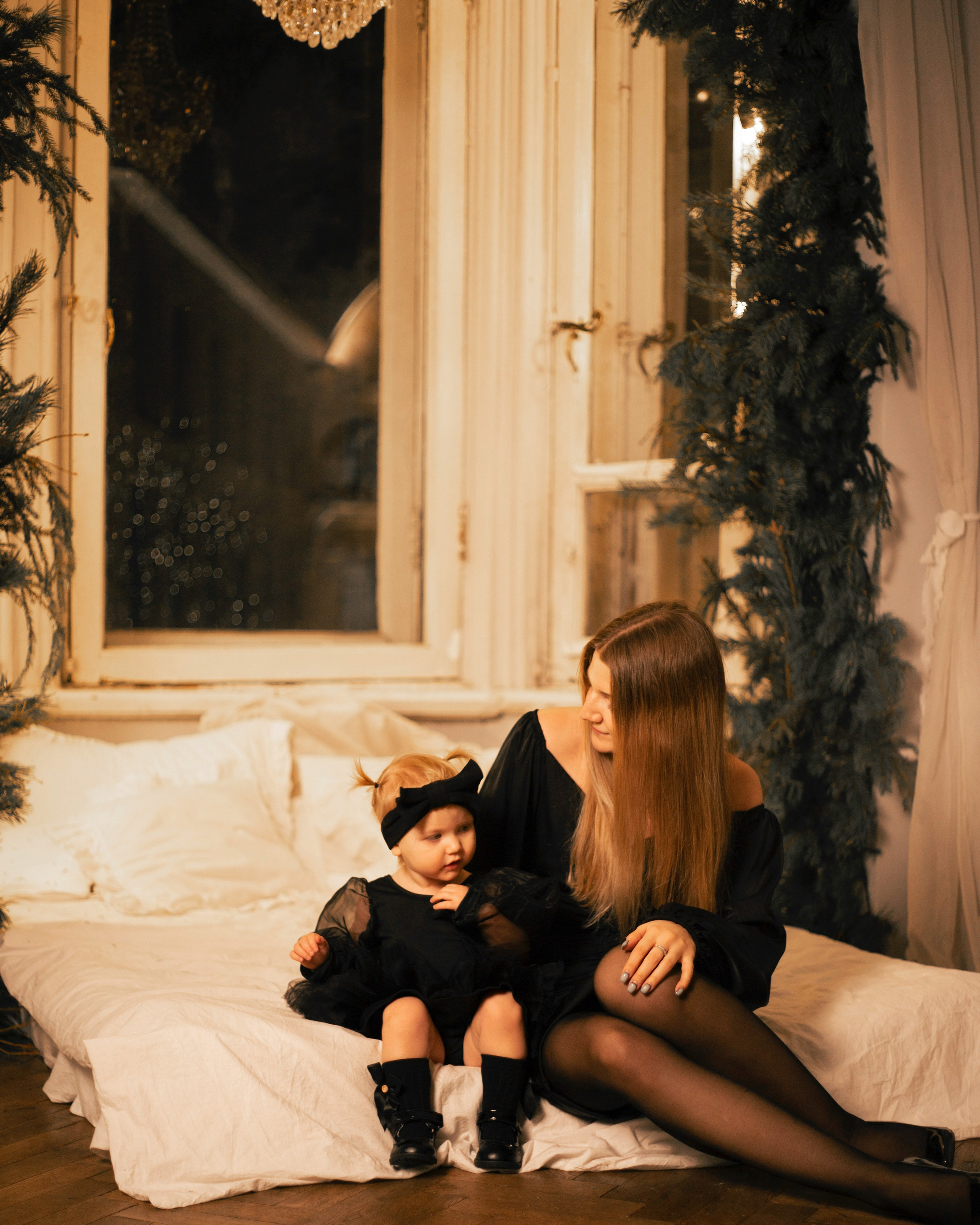 Новогодняя съёмка в фотостудии