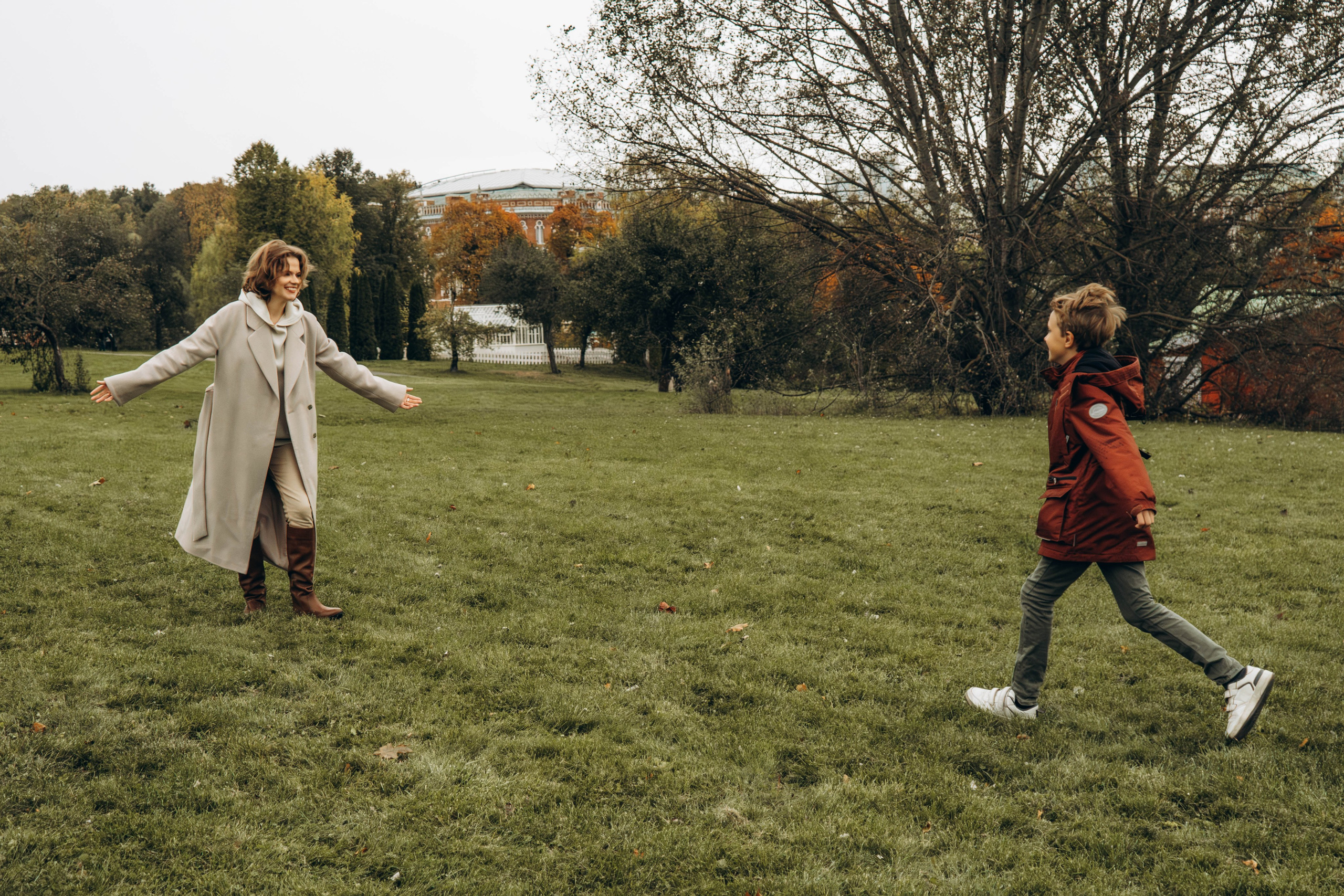 Осенняя семейная съемка в парке Царицыно. Фотограф Москва Валерия Веденина