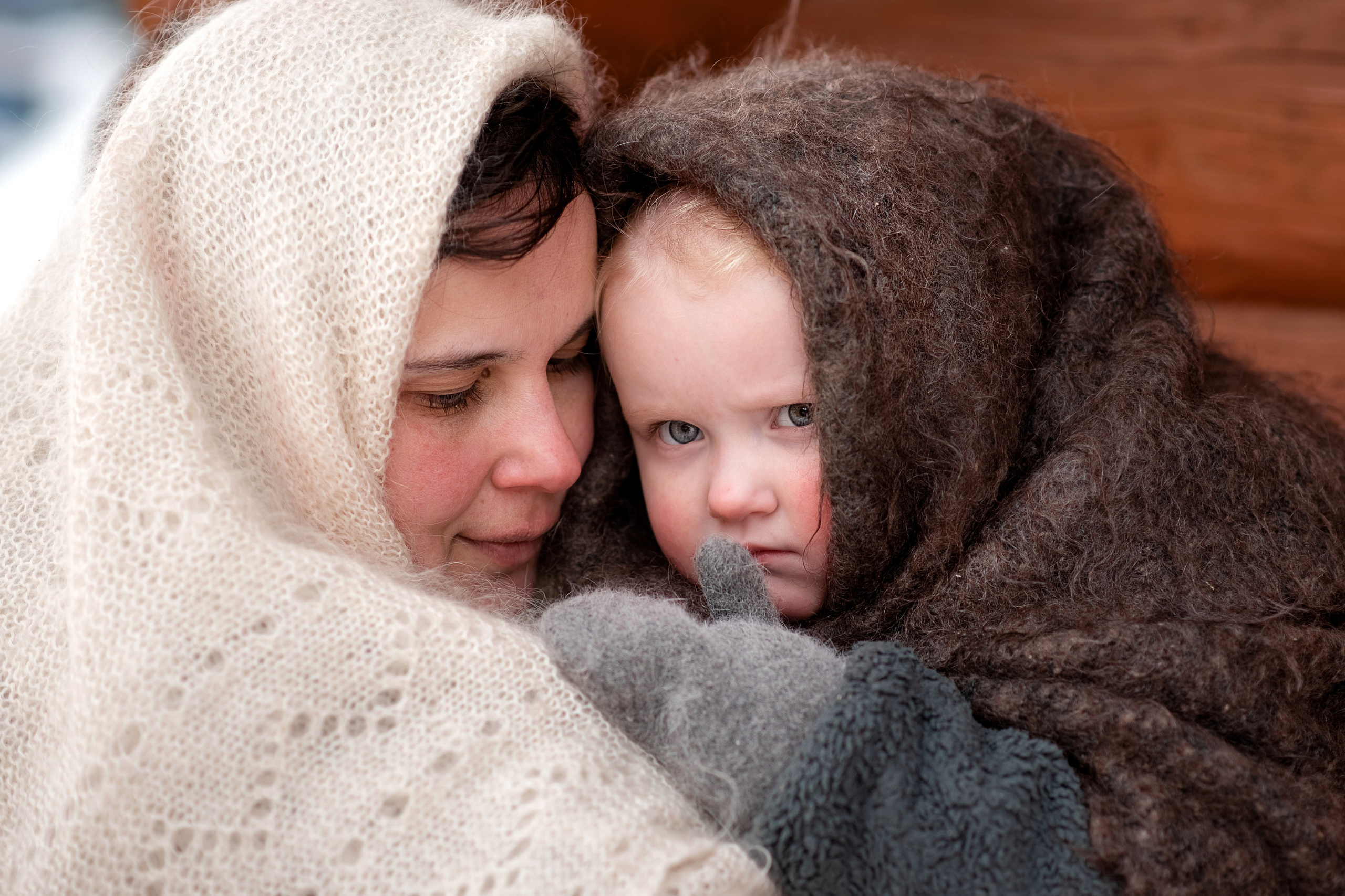 Тематическая семейная фотосессия в деревне. Семейный и детский фотограф в Туле Светлана Воронкова