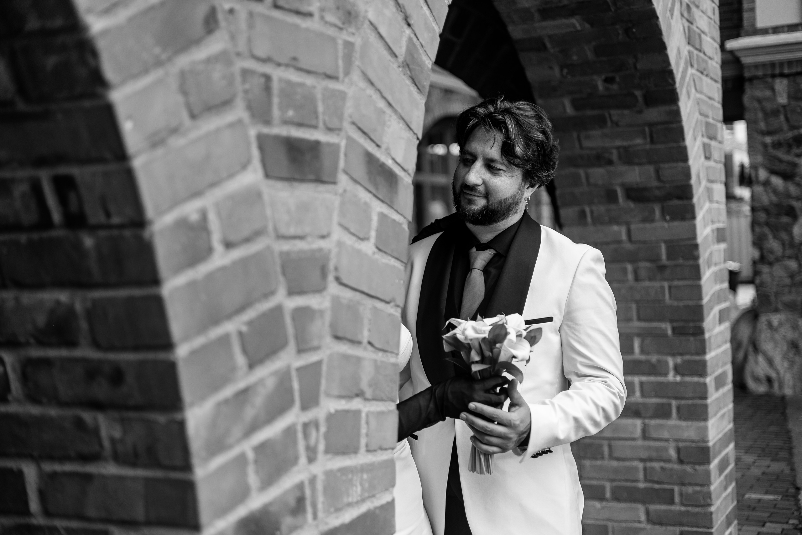 Евгений Саранцев, президент мотоклуба «Garage 13 MCC» и прекрасная Ирина. Фотограф Елена Медок Калининград