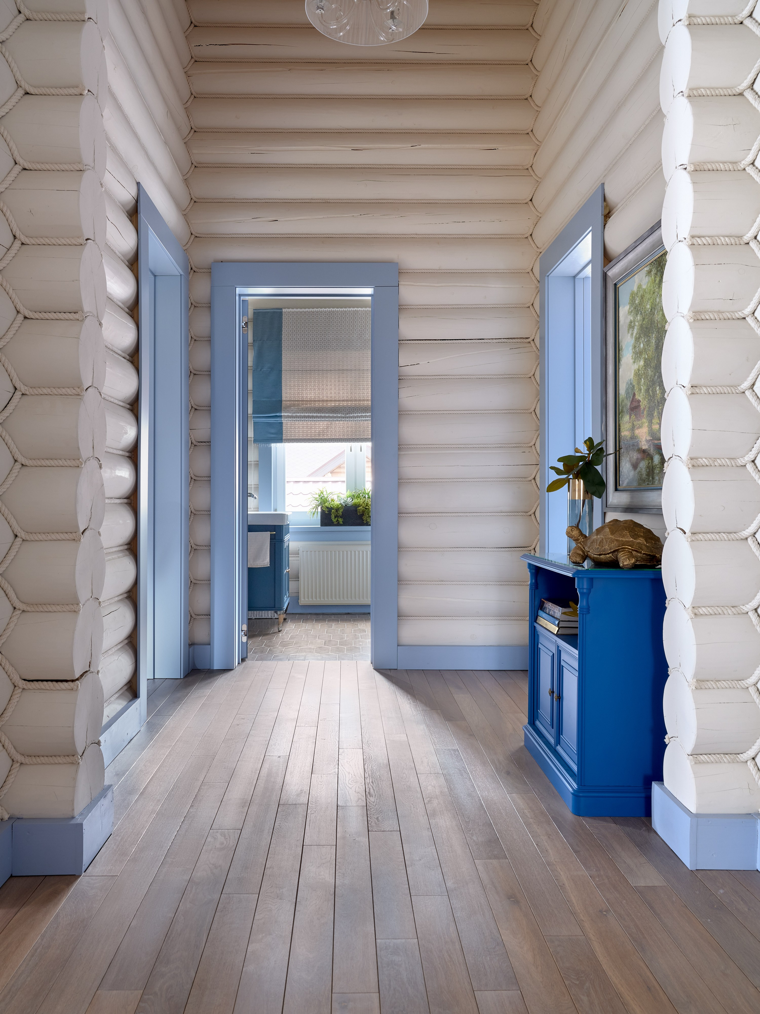 Бревенчатый светлый дом. Фотограф Наталья Вершинина