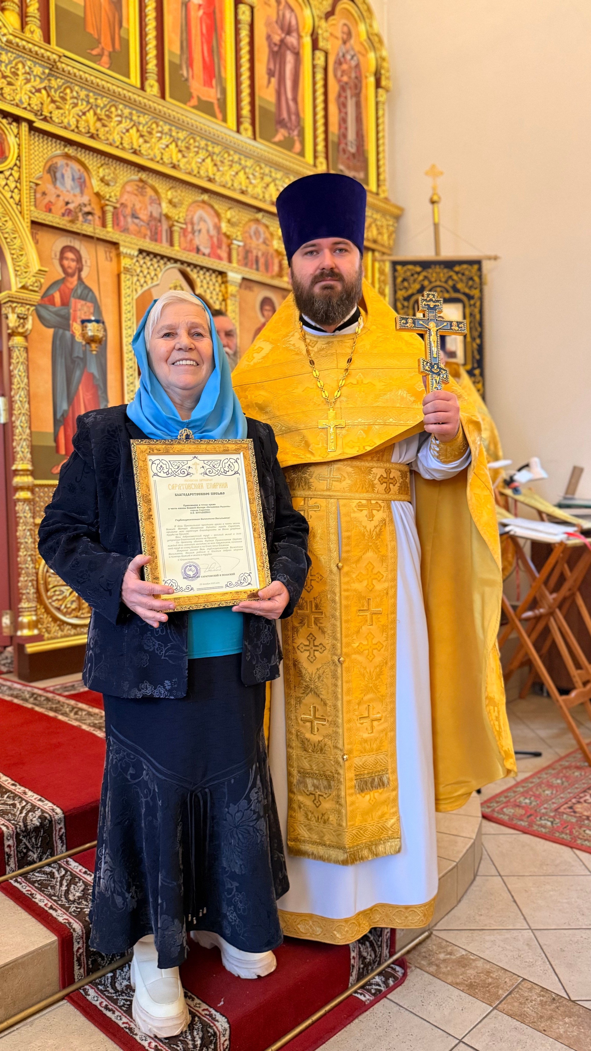 Божественная литургия в храме Нечаянной Радости. Саратовское Юго-Западное благочиние