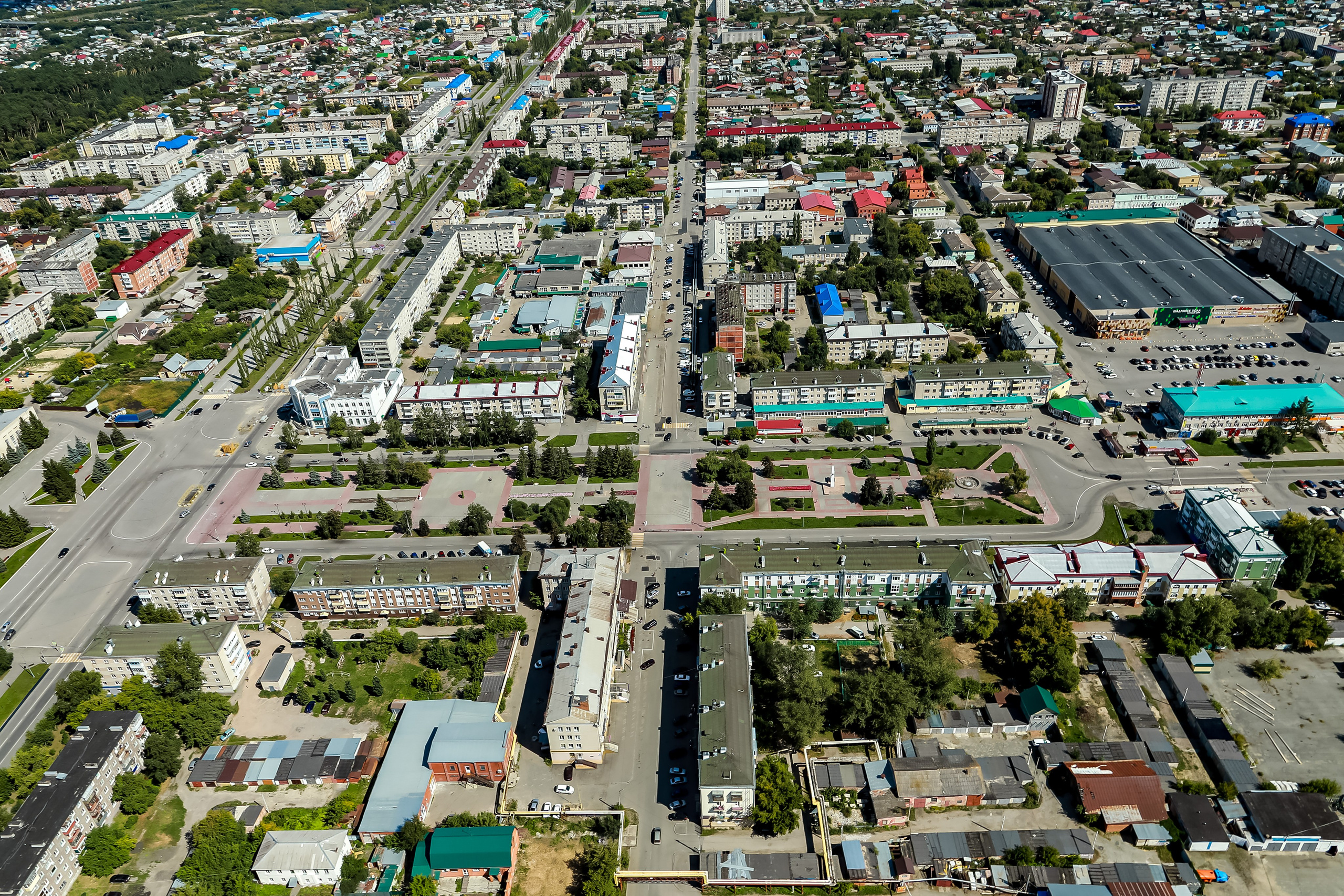 Город с высоты птичьего полёта. Фотограф Андрей Гузеев