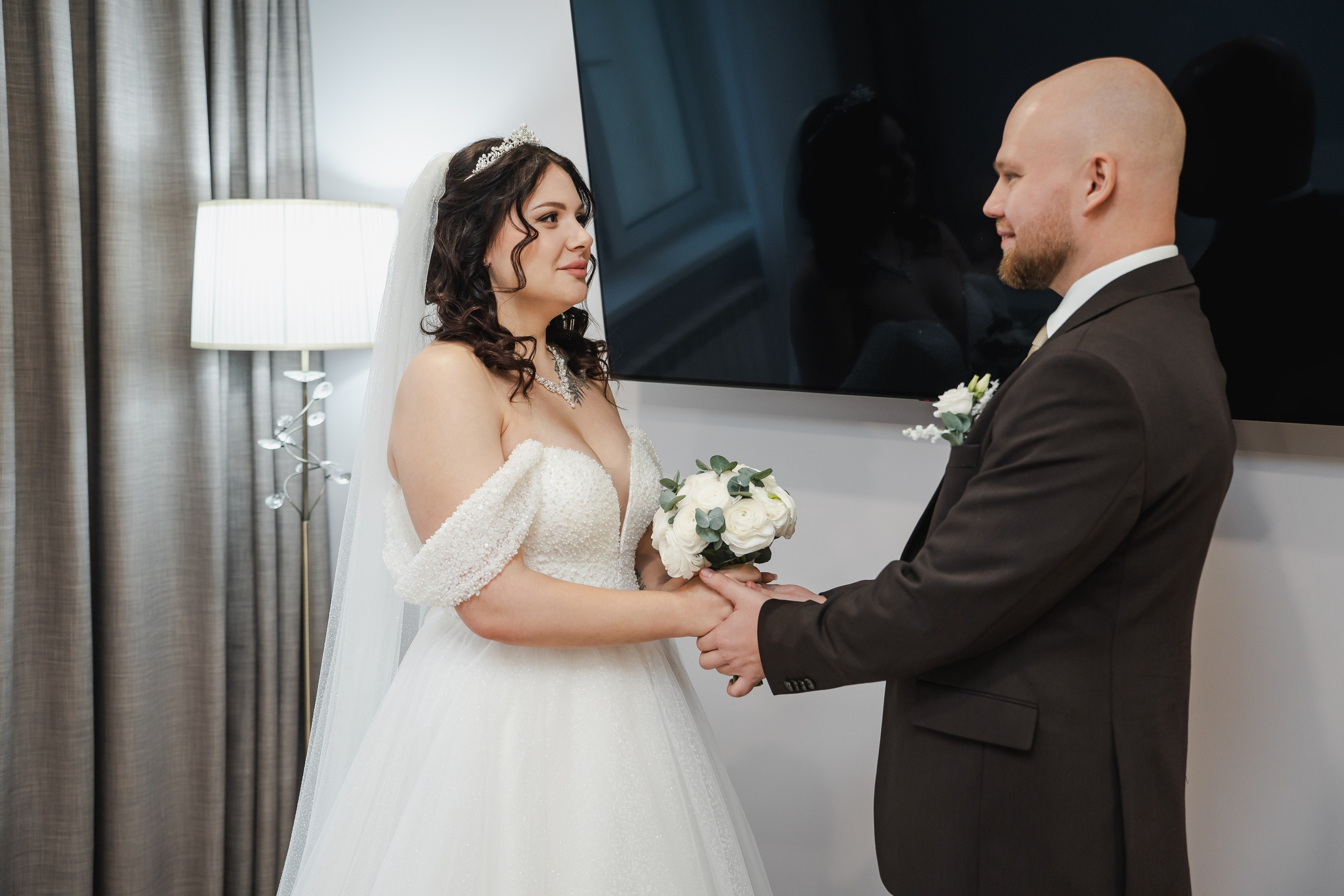 Дарина и Александр. Сборы невесты, загс, банкет. Фотограф и видеограф в Москве и Московской области Мария Вишня