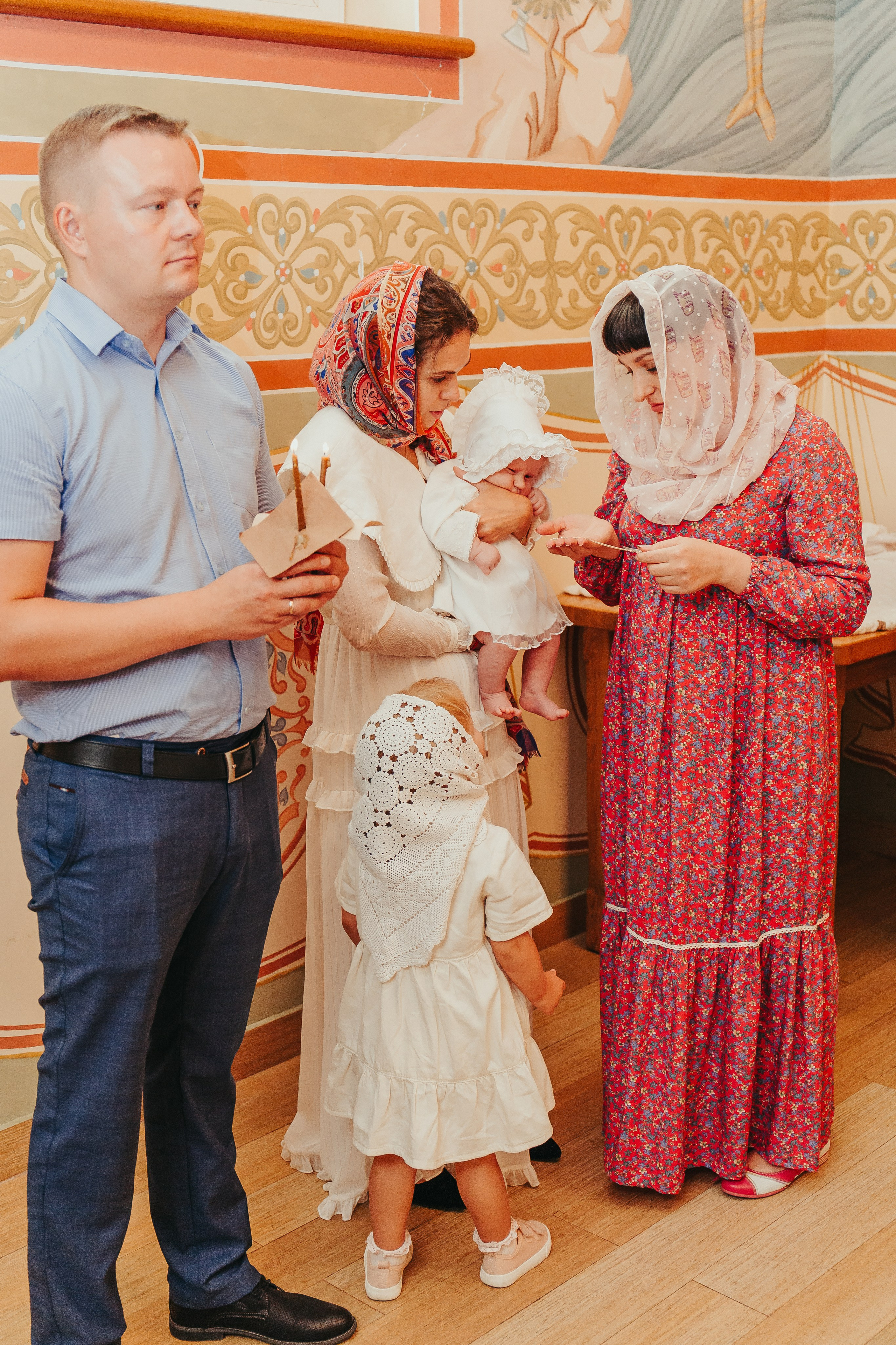 Крещение Маши в Черниговском Скиту. Фотограф новорожденных и детский в Сергиевом Посаде Кругликова Юлия