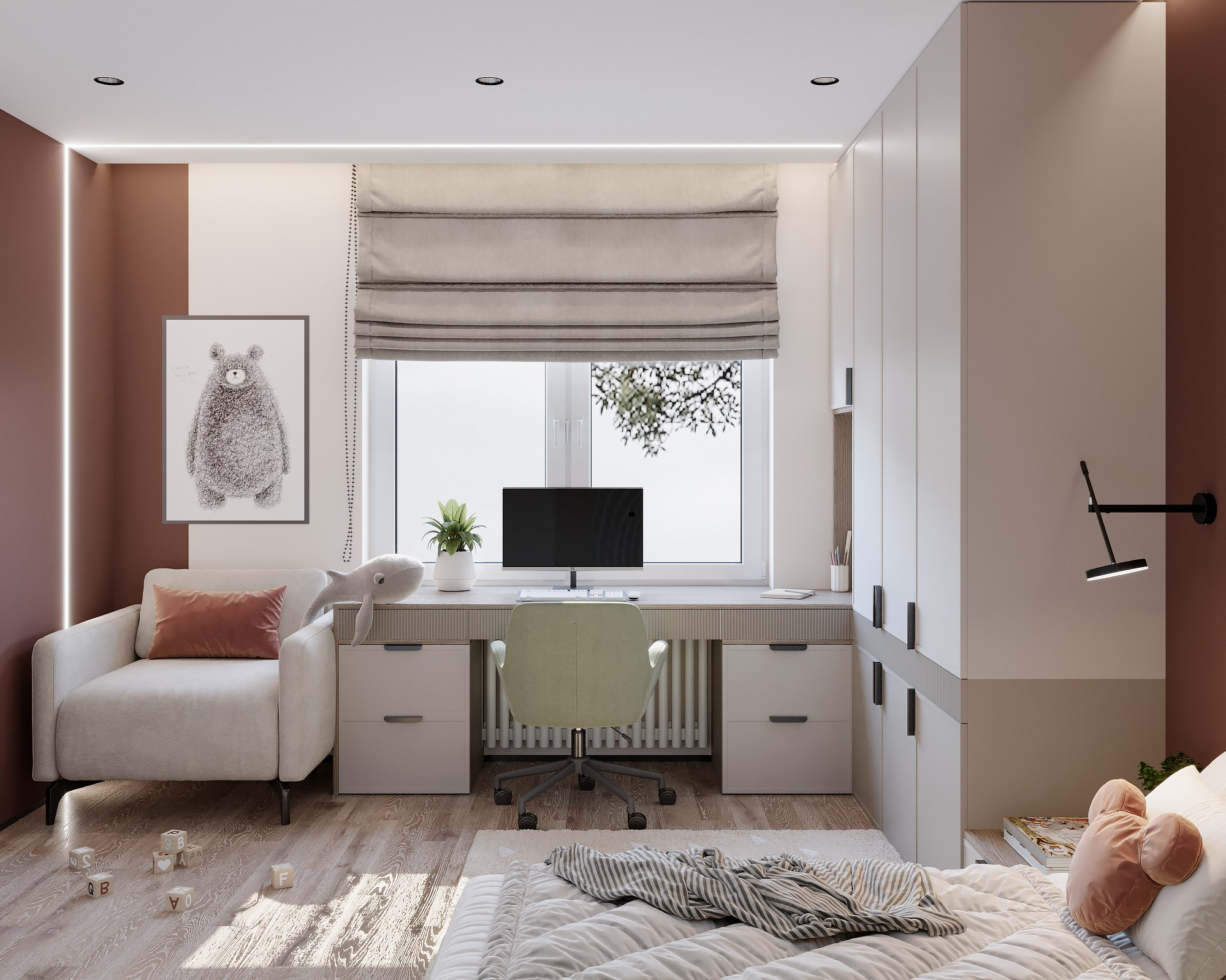 Дизайн-проект 3к квартиры в Дубне. Дизайнер интерьера в Дубне, Москве, Дмитрове