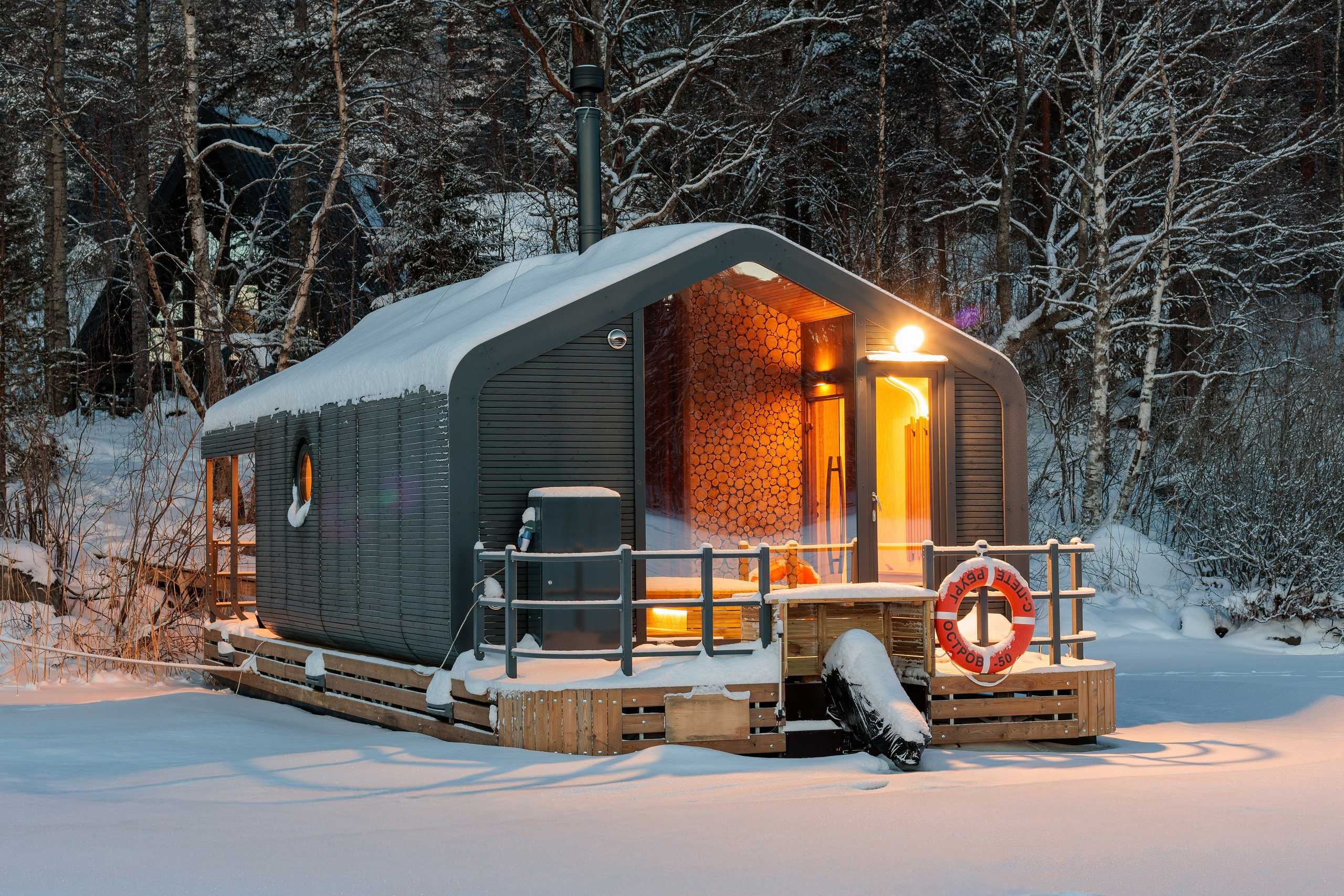 Баня на воде, Карелия