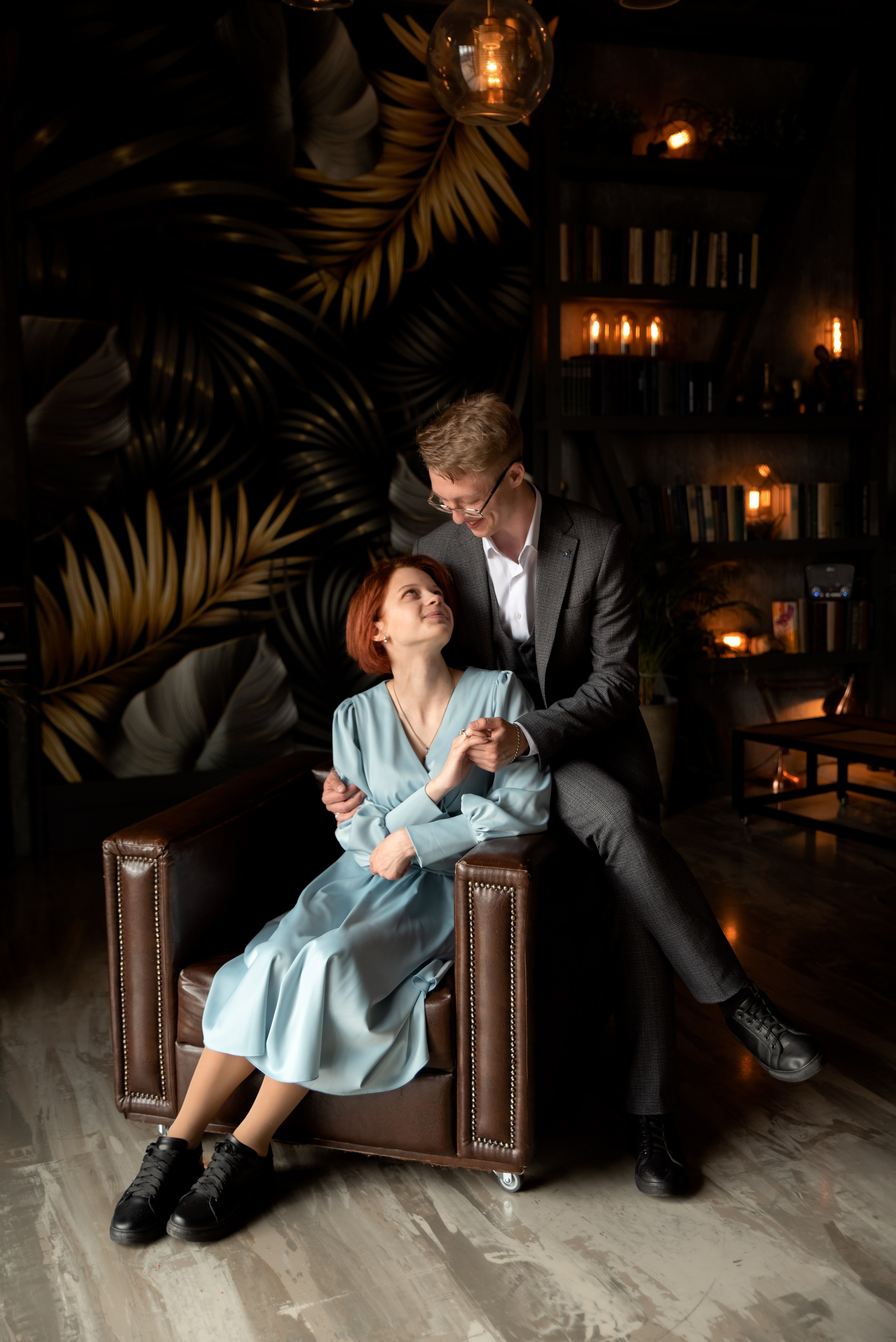 Дмитрий и Марина. LOVESTORY в студии. Семейный и детский фотограф в Туле Светлана Воронкова