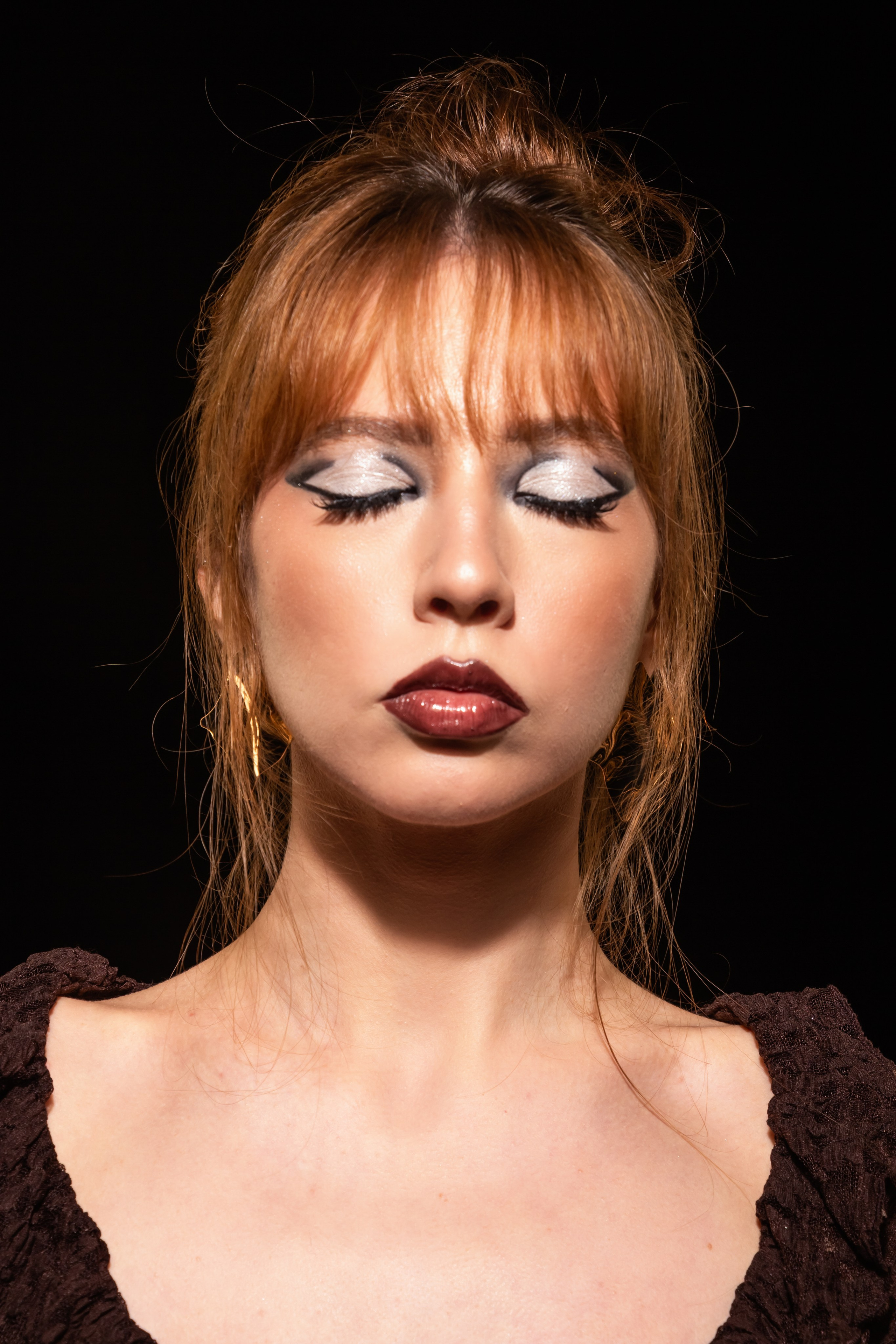 Studio portrait photo shooting