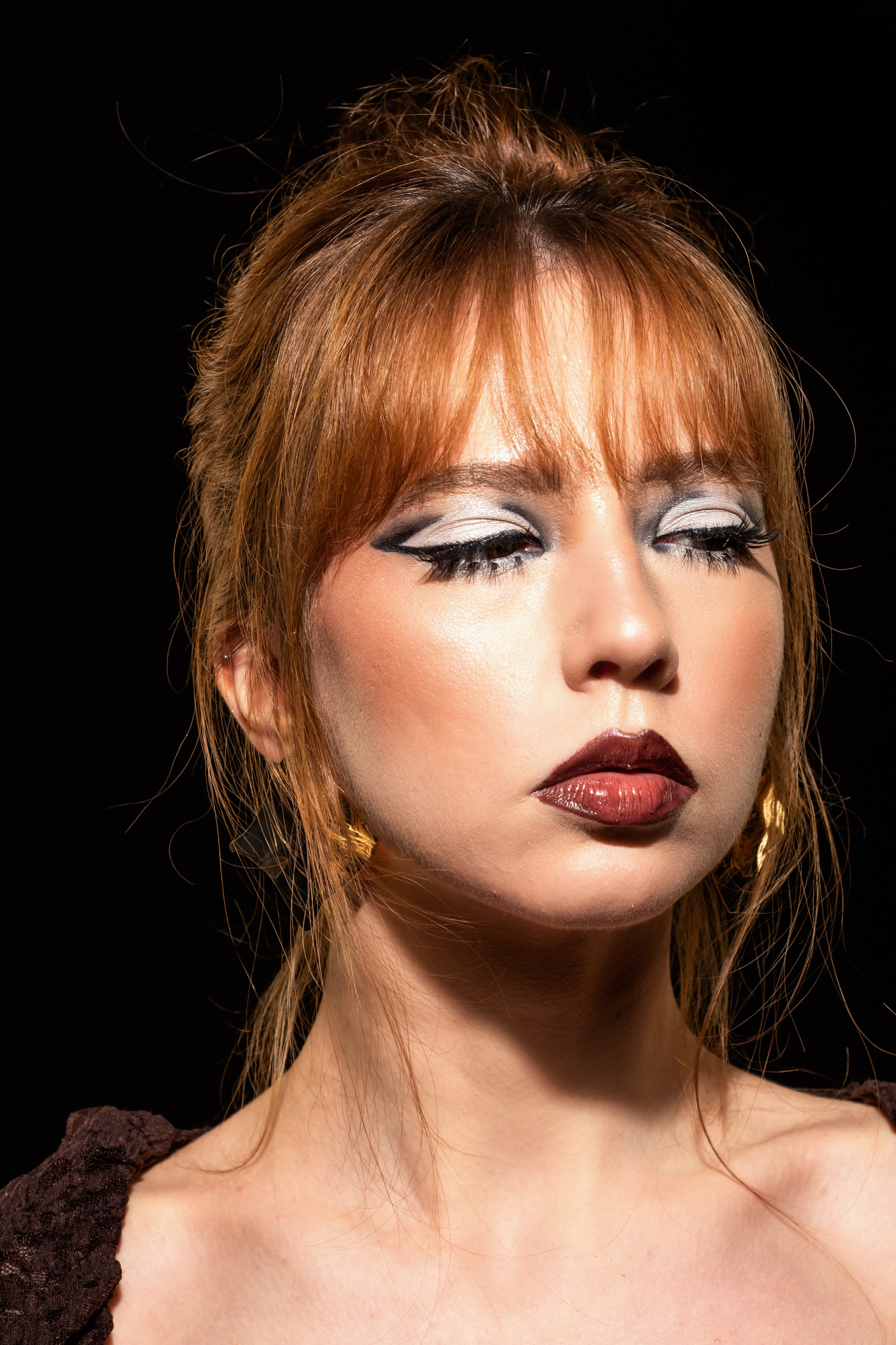 Studio portrait photo shooting