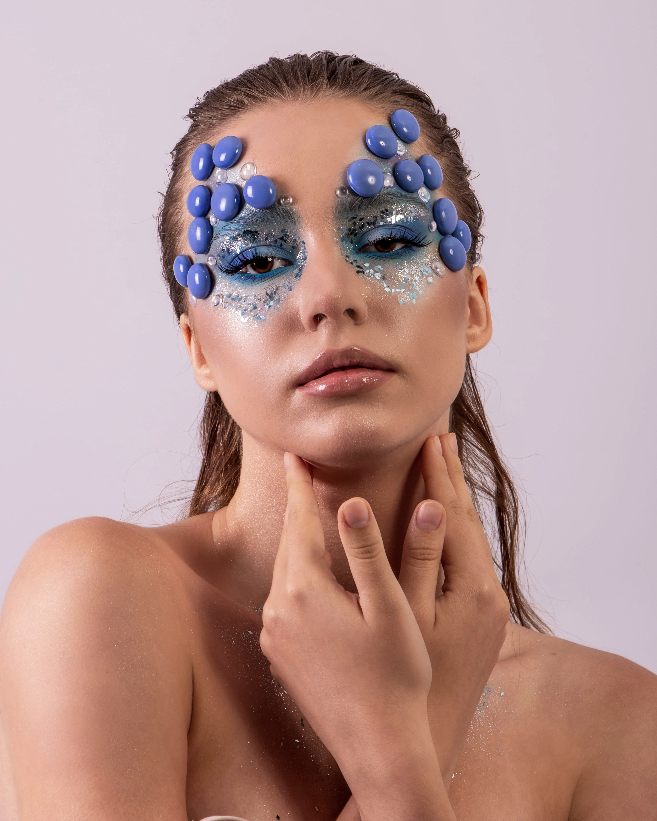 "portrait photo with make up in studio ".