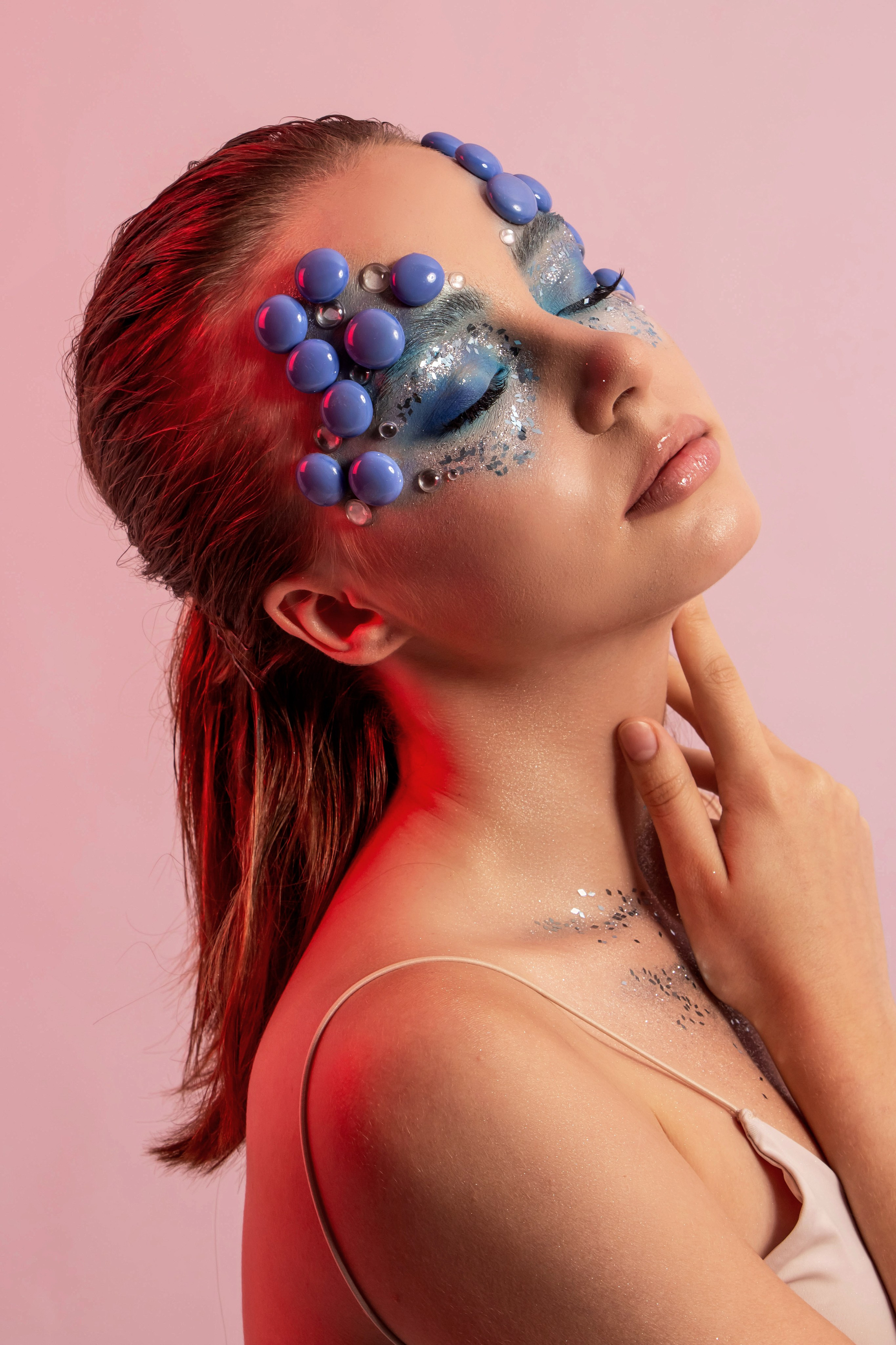 "portrait photo with make up in studio ".