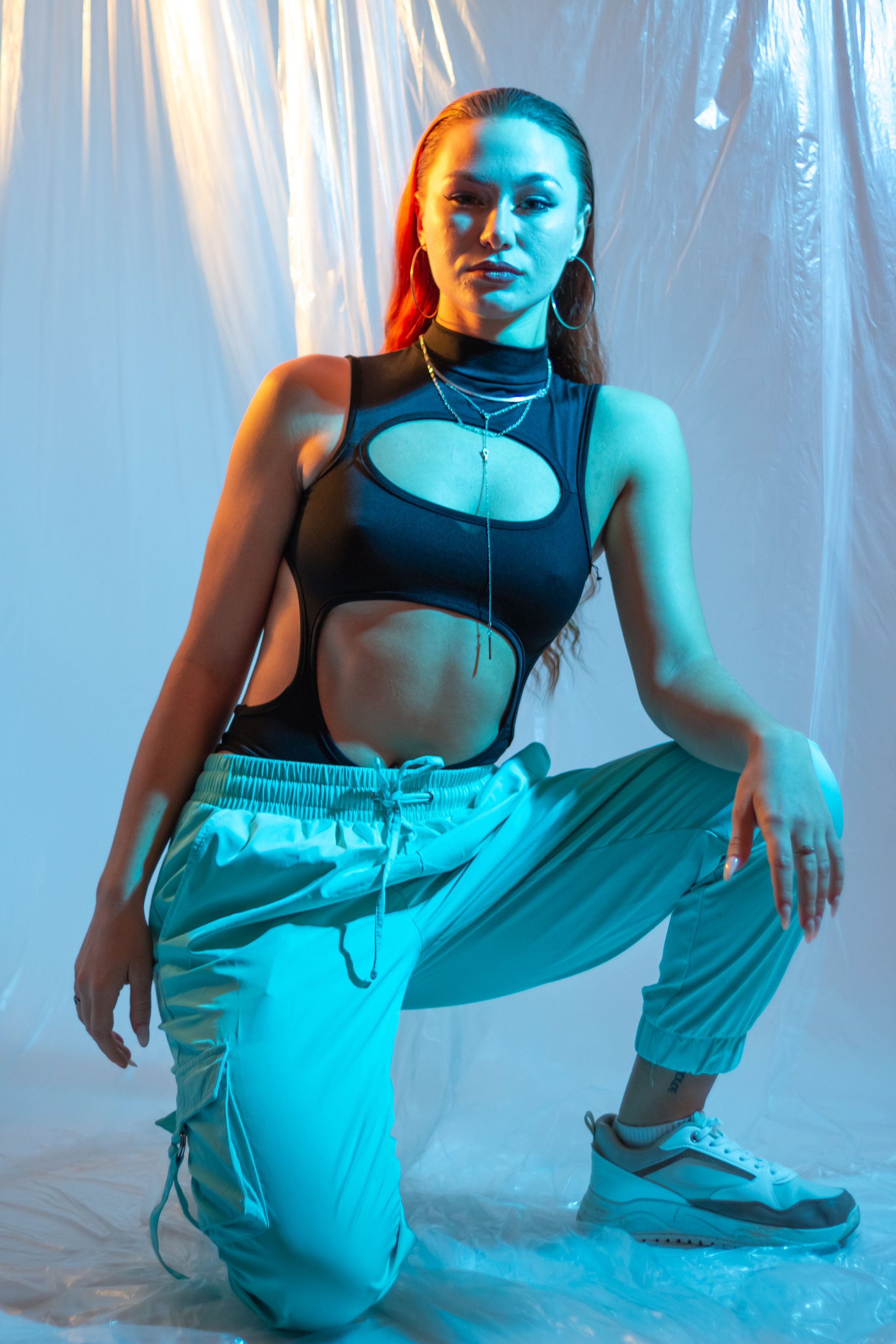 Studio photo shooting