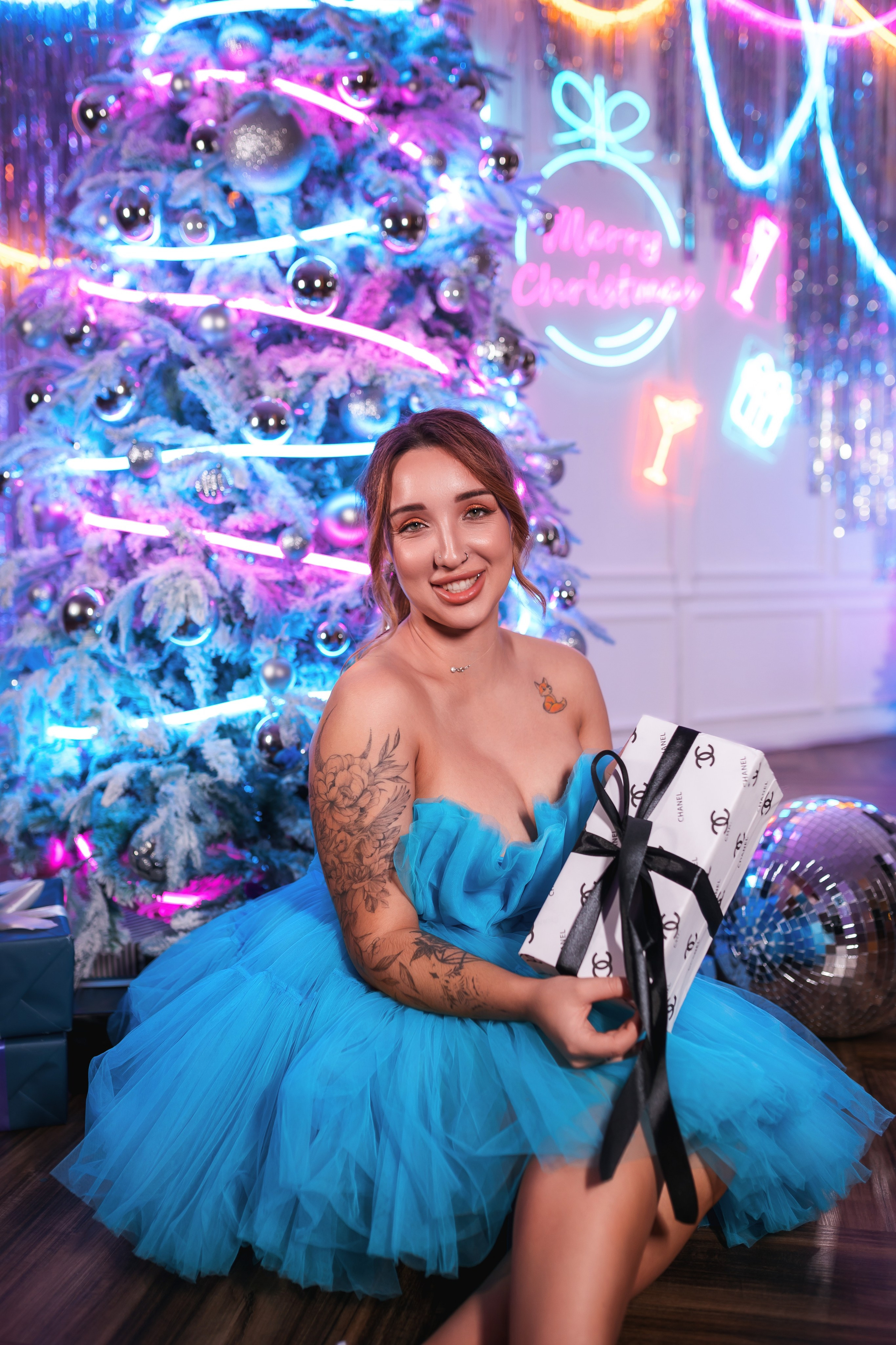 Новогодняя фотосессия в студии OneRoom. Свадебный фотограф в Хабаровске