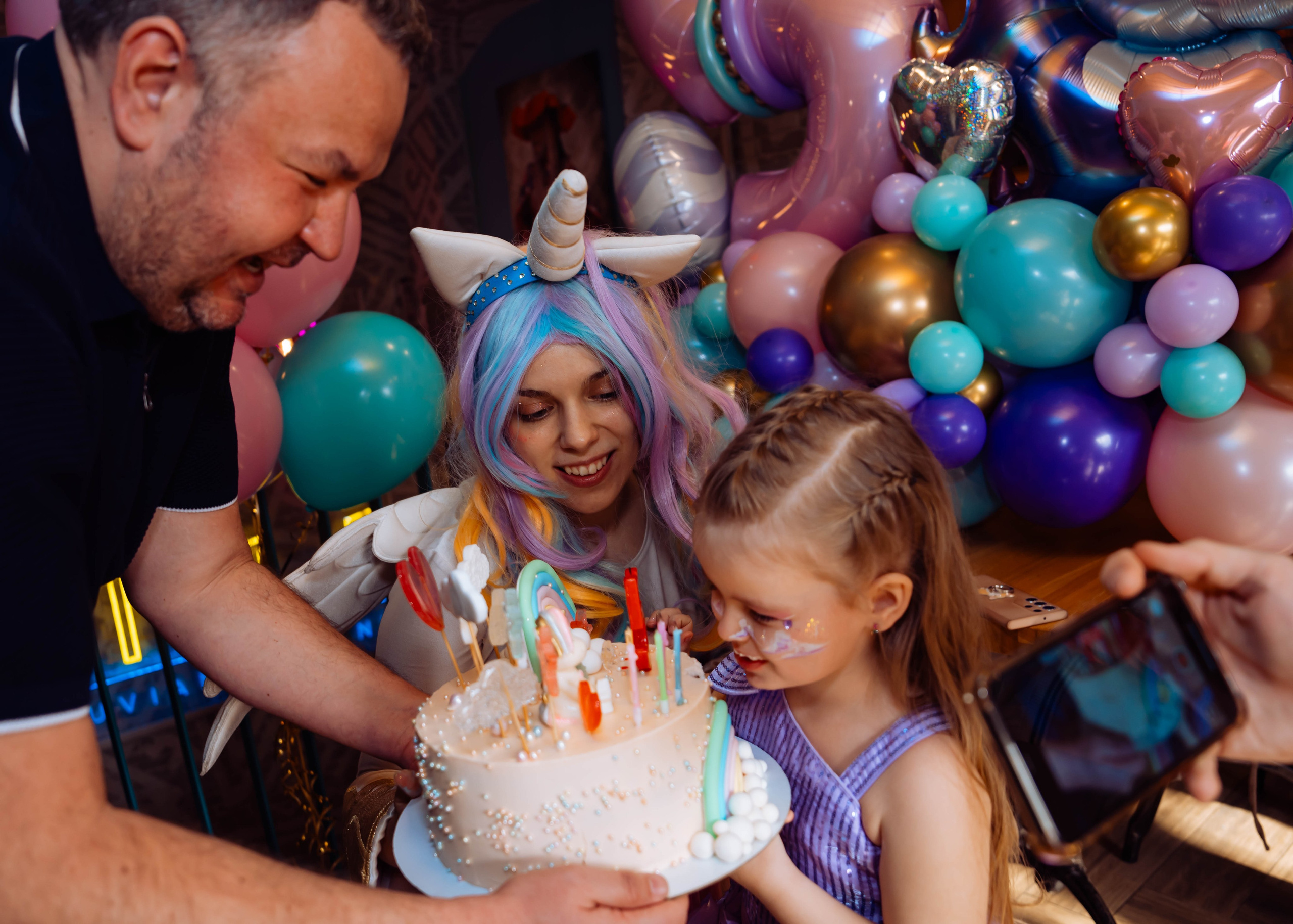 День Рождения с Единорожкой. Крамер Юлиана детский и семейный фотограф