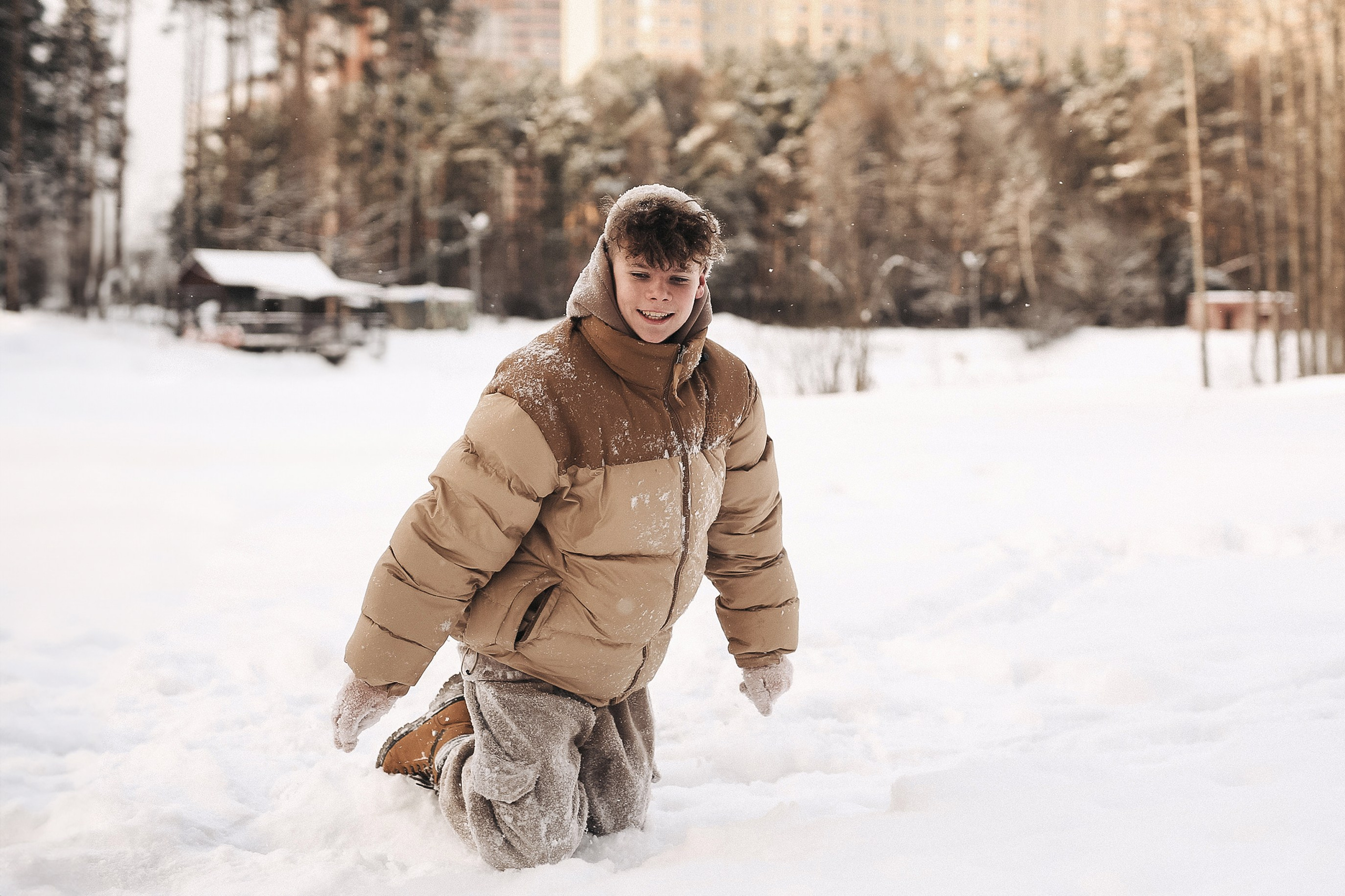 Кристина, Виктор, Марк, Тима и Люси, зимняя история. Семейный фотограф в Москве Марина Петра