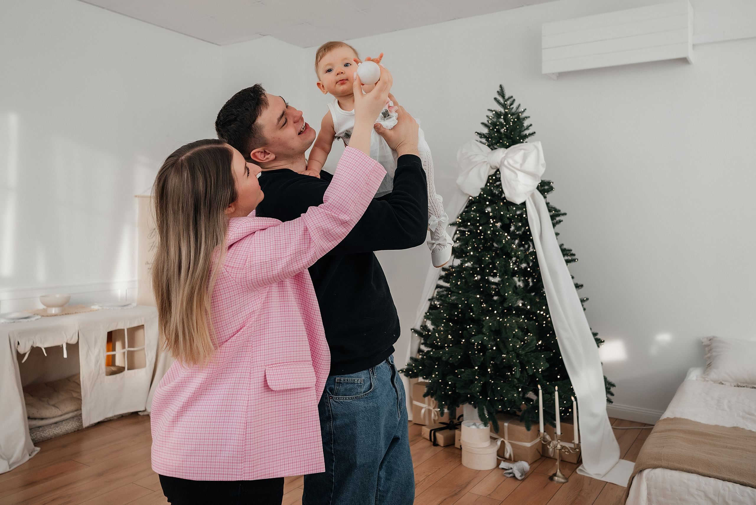 Семейная съемка к Новому году. Фотограф Анастасия Фомина