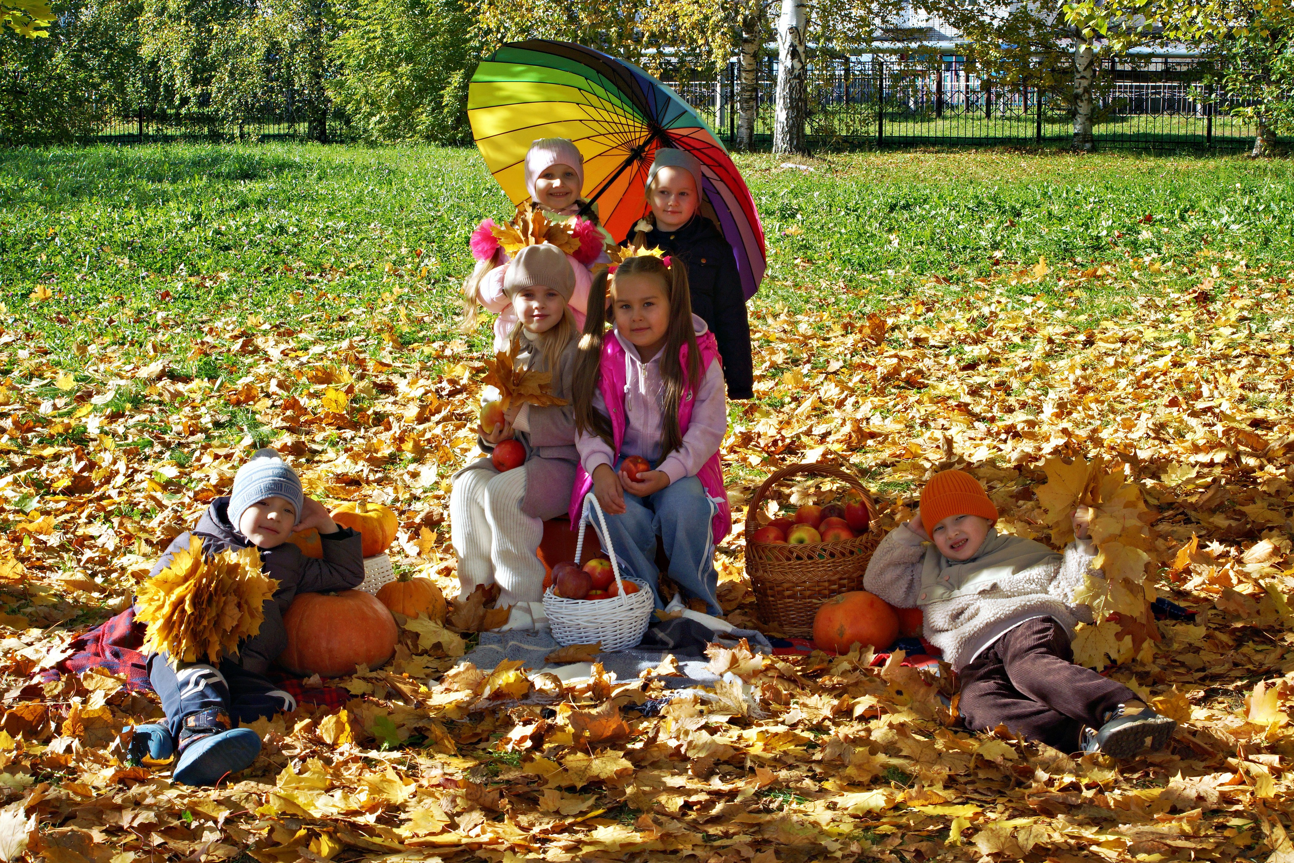 Осенняя фотосессия в детском саду г. Йошкар-Ола