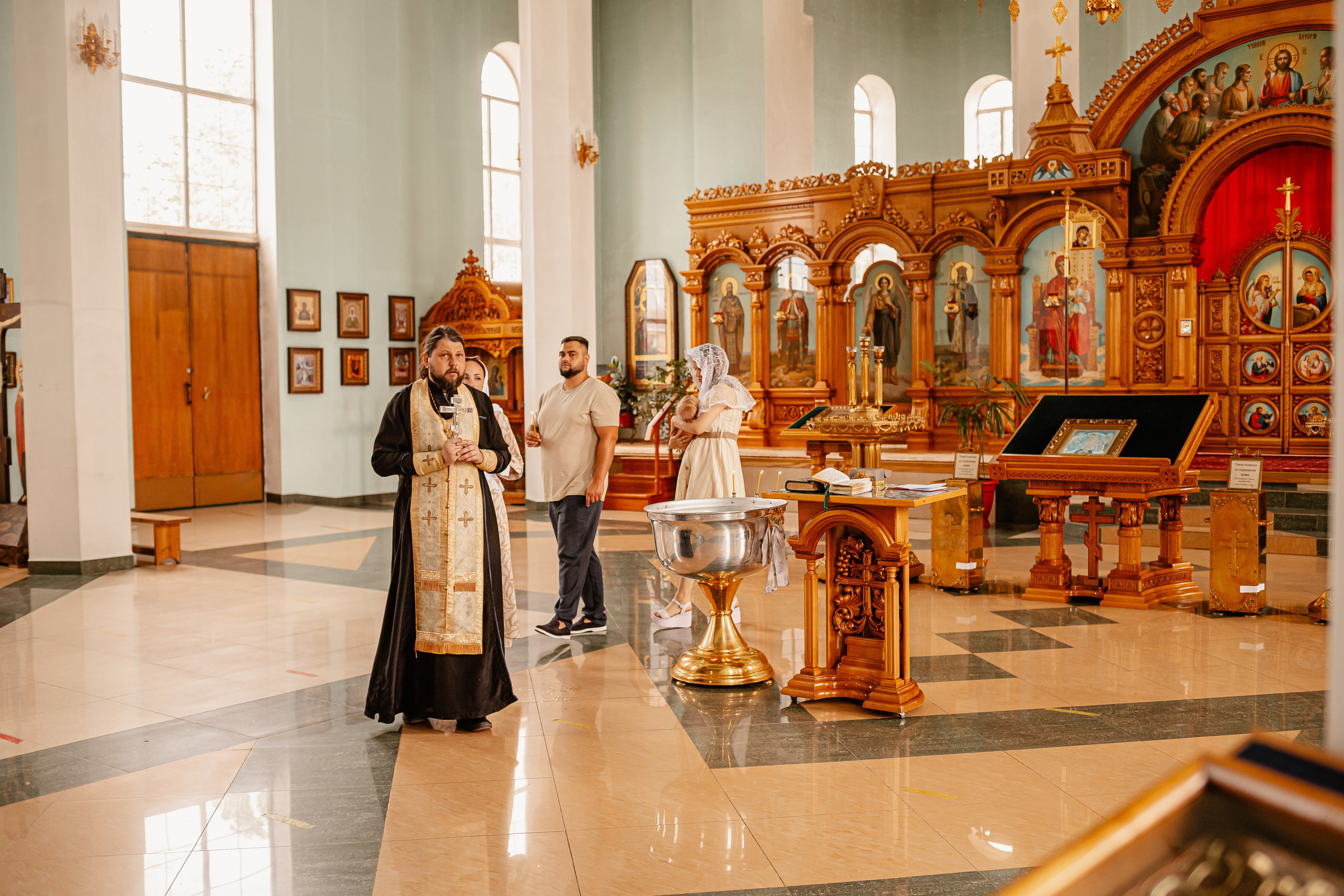 Крещение в Кропоткине. Свадебный фотограф Кропоткин Краснодар