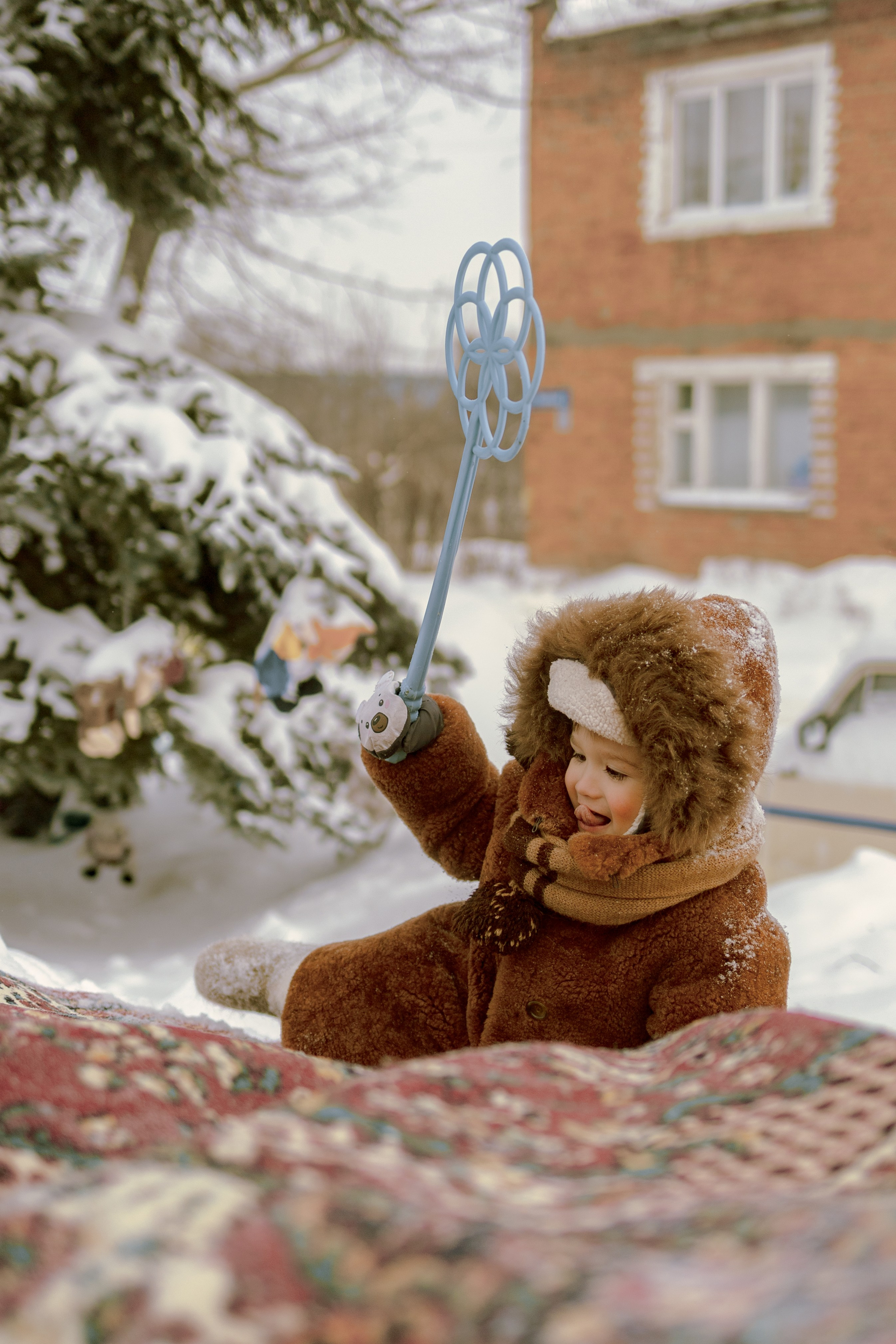 В снежном море на ковре‑корабле. Семейный и детский фотограф Рядчикова Екатерина Москва