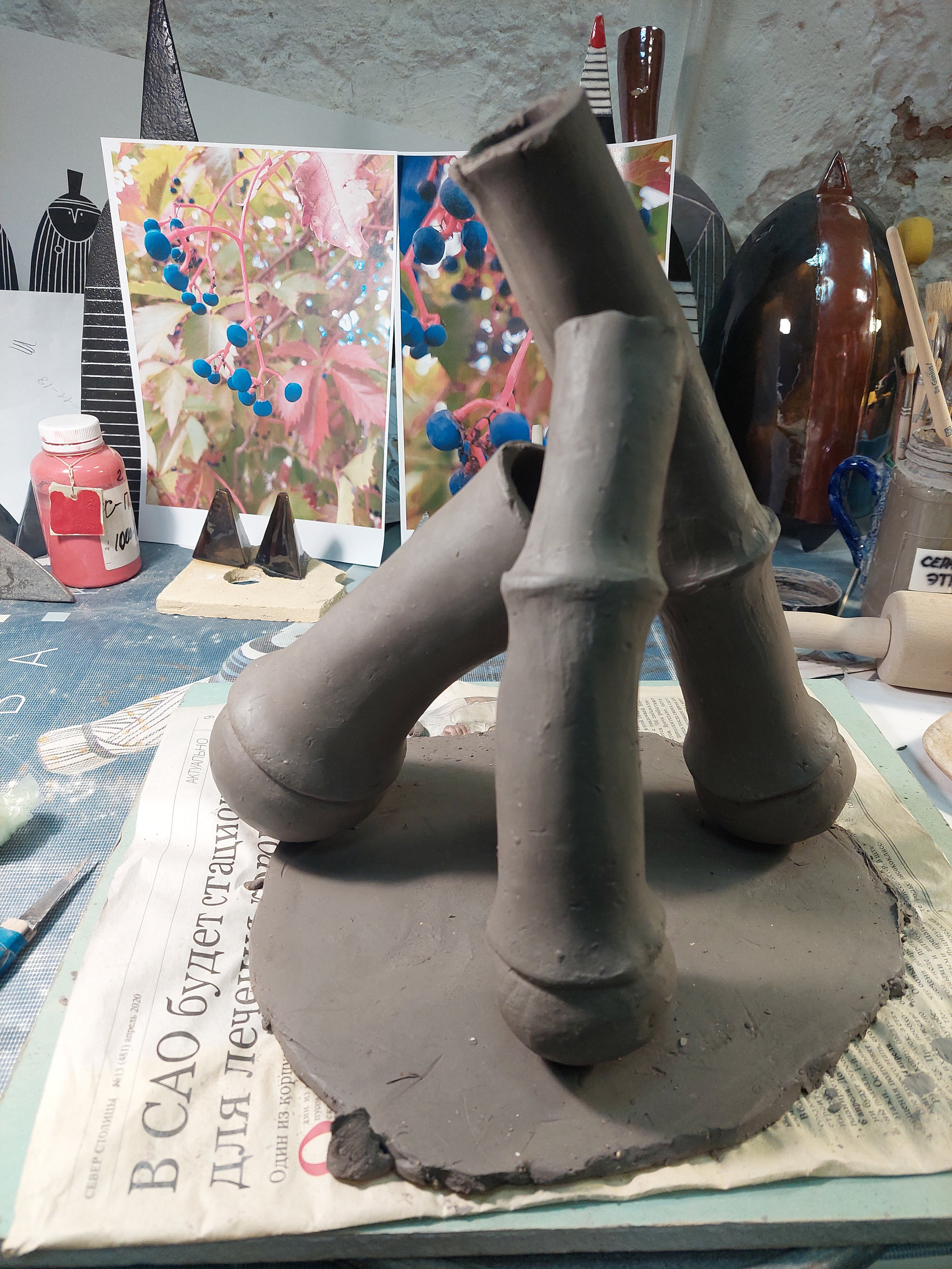 Что остается за кадром, или процесс работы керамиста. Керамика с историей. Елена Рогалёва