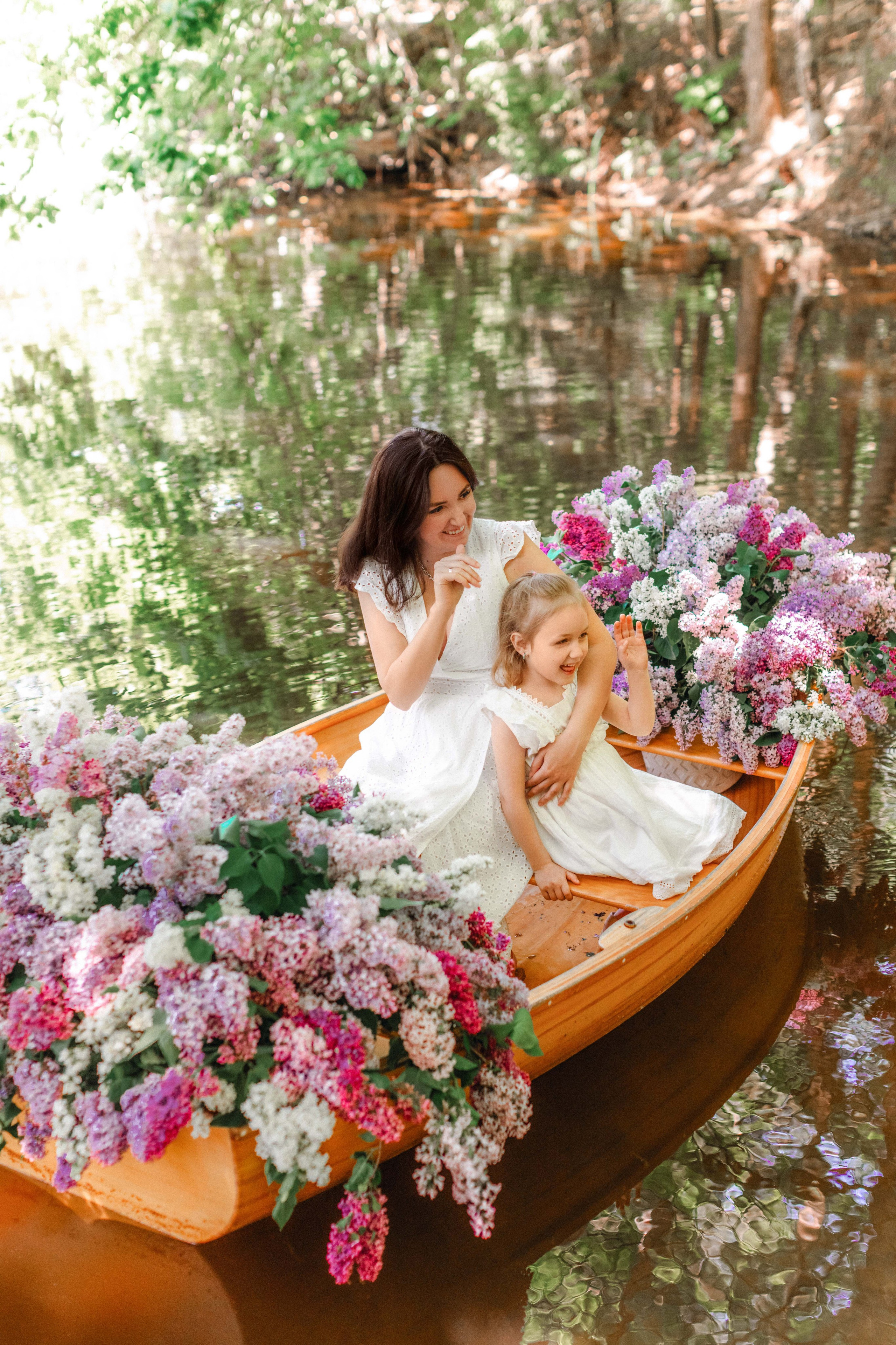 Утро в цветочной лодке. Фотограф в Москве Ольга Сатони