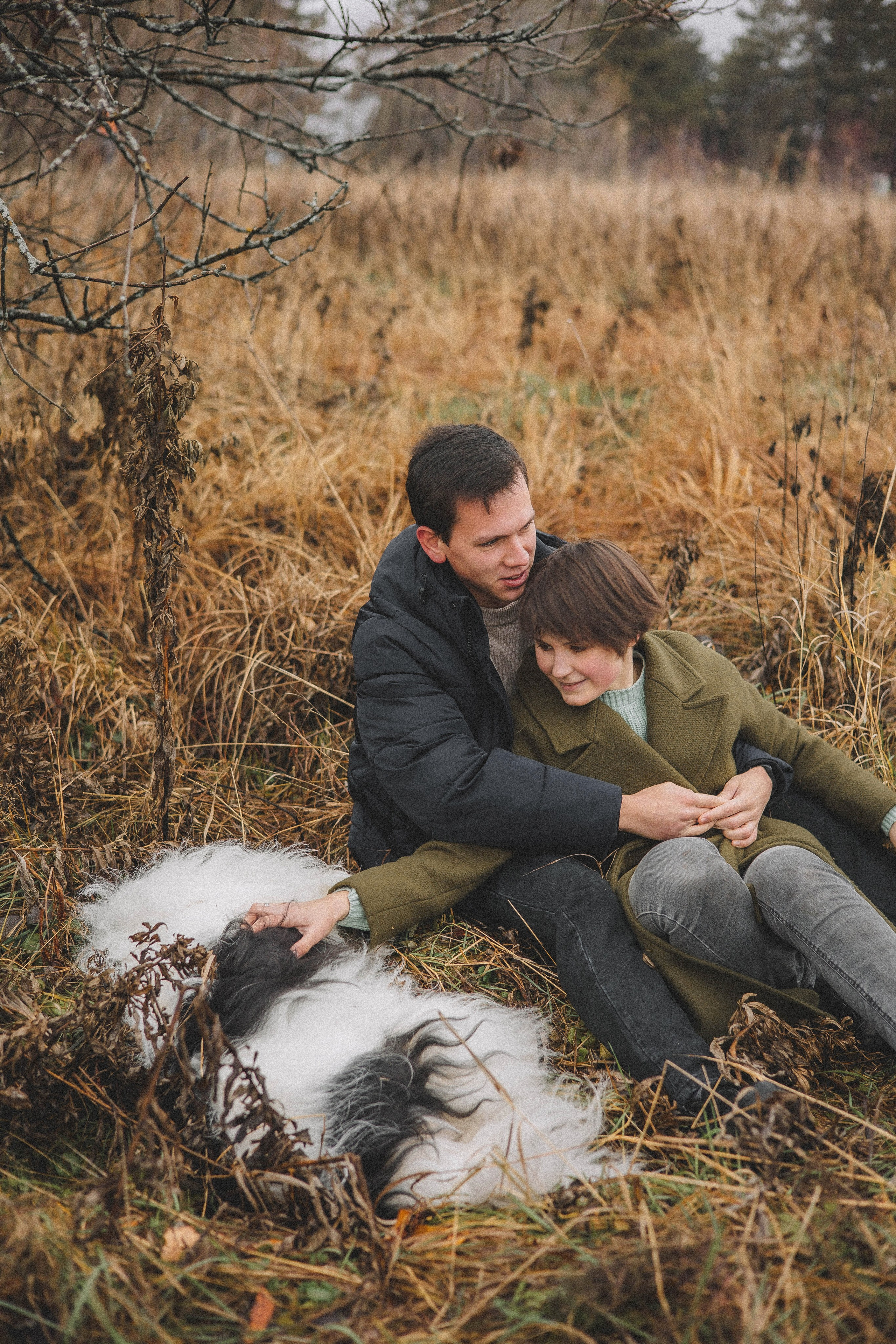 Даша, Глеб, Барс и Бруно. Фотограф-анималист Богданова Полина