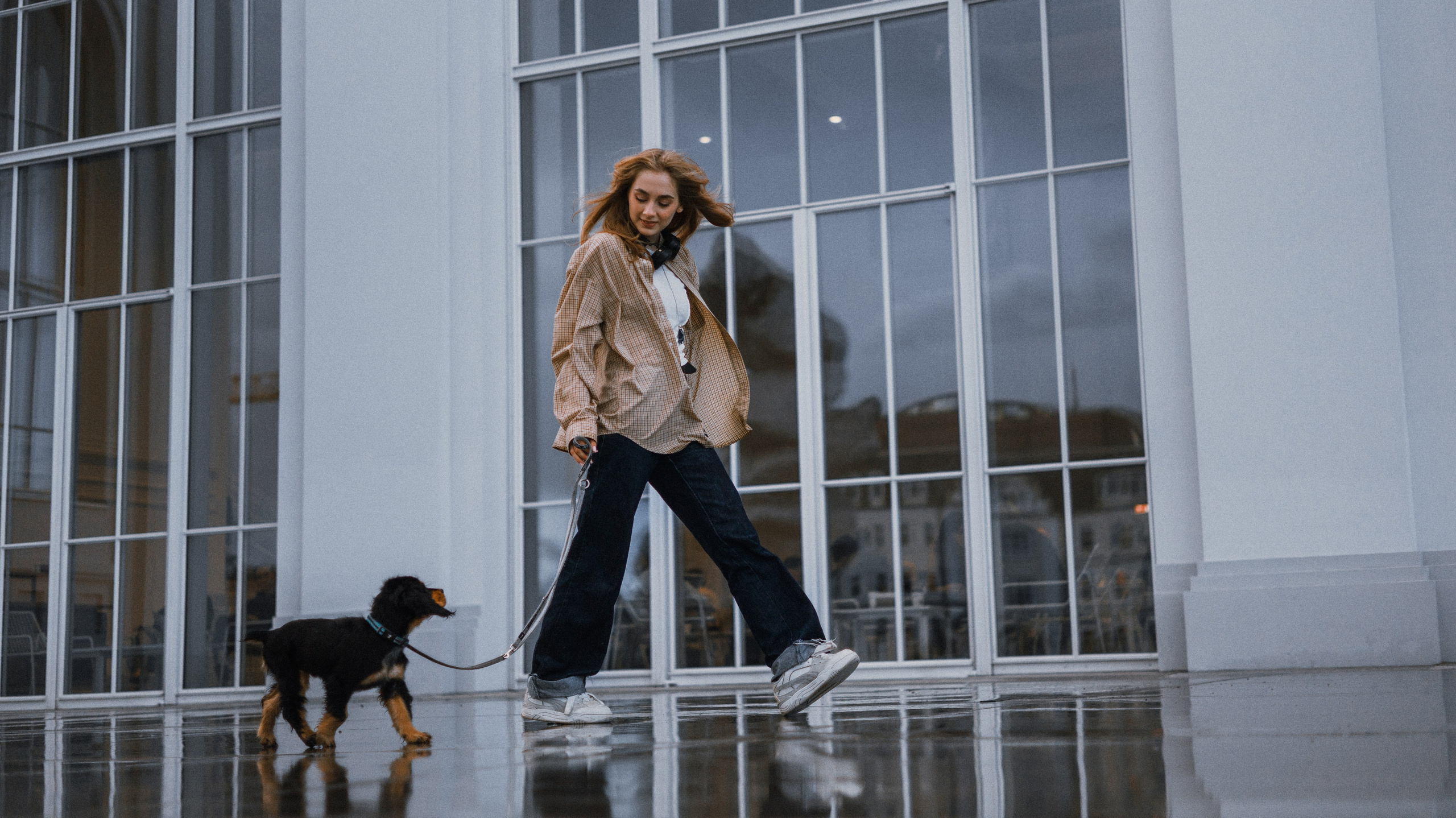 Аня и Ривер. Фотограф-анималист Богданова Полина