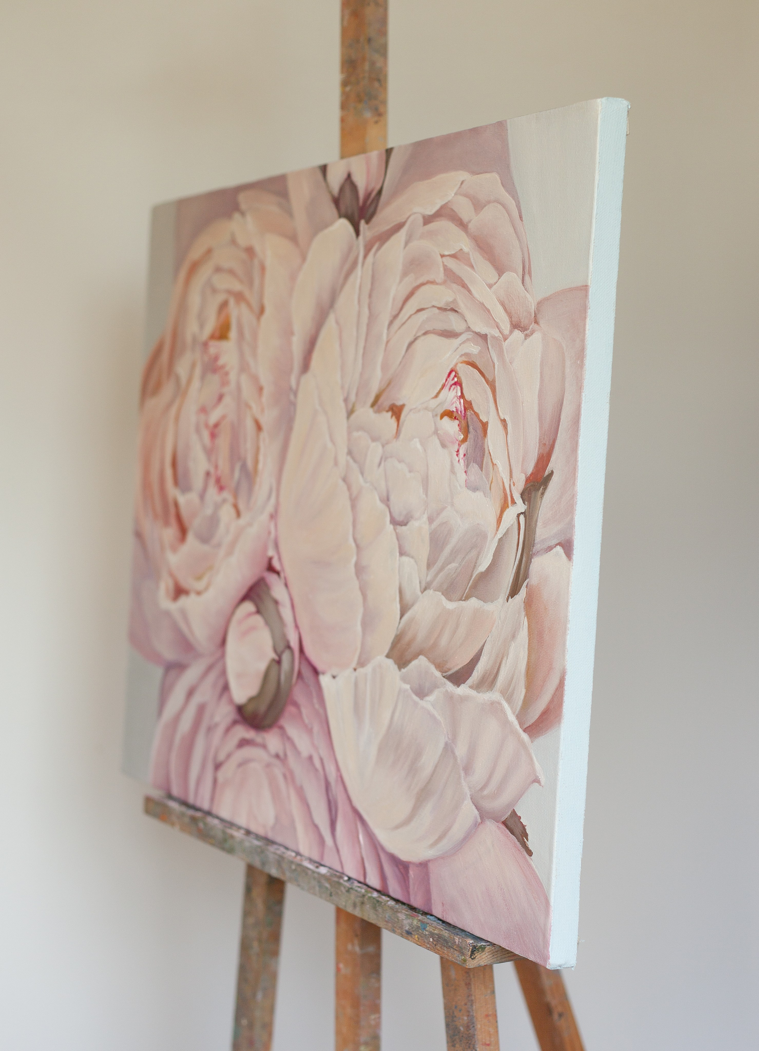 Картина маслом Цветы - Пионы, художник Алёна Мосина, Саратов