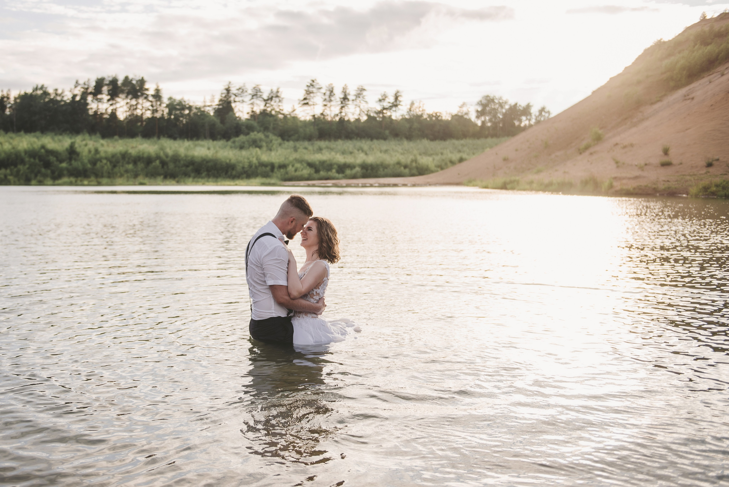 Выездная регистрация на песчаном карьере. Свадебный и семейный фотограф София Невская