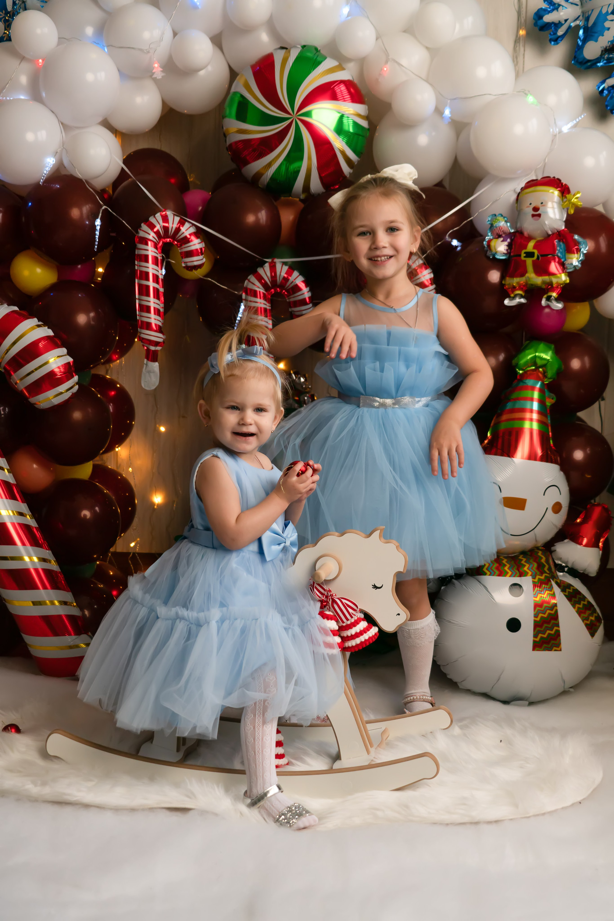 Бабушка и 2 сестренки- Новый год. Семейный и детский фотограф Тула Ясногорск Тульская область Надежда Кукушкина