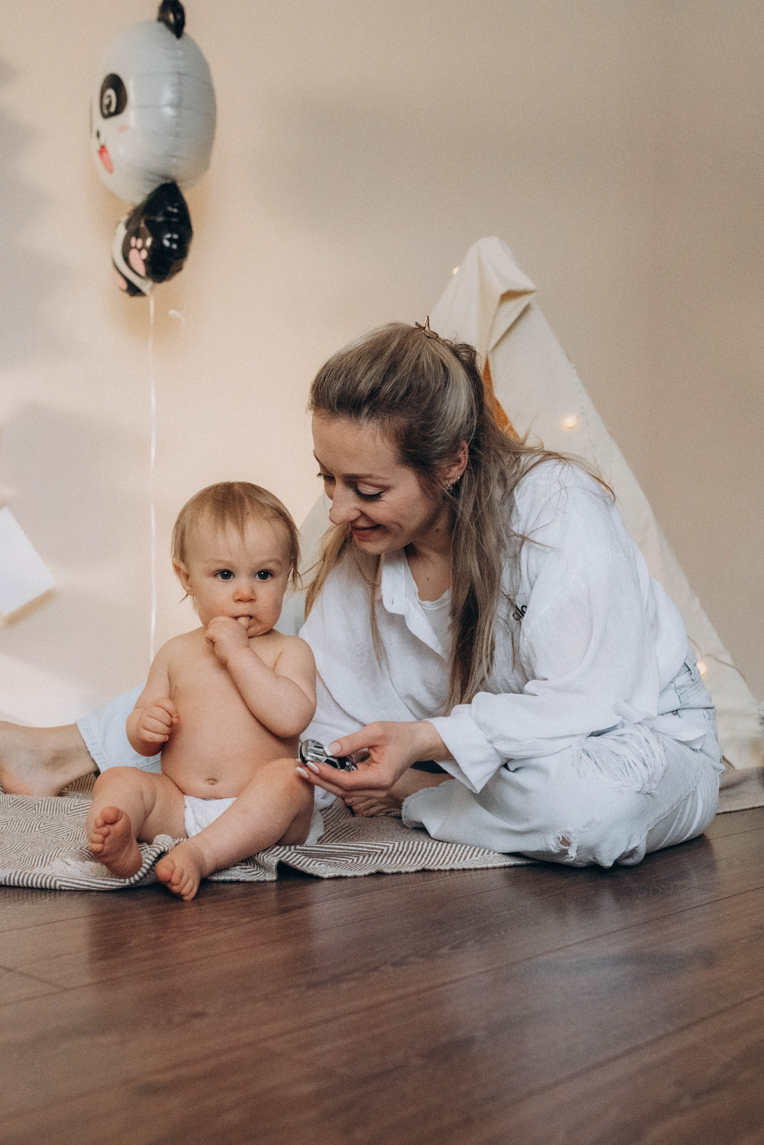 Домашняя фотосессия ко дню рождения малыша. Семейный фотограф в Железнодорожном Масаева Елена