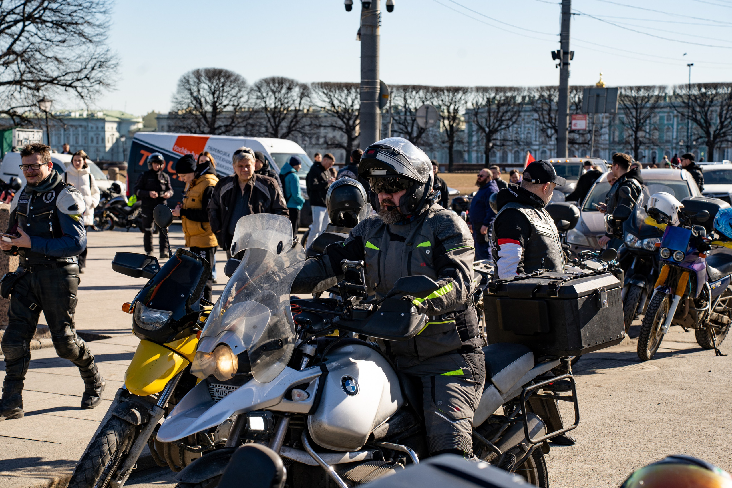 Весенний прохват мотоклуба Normans Riders MC. Концертный и репортажный фотограф в Санкт-Петербурге Слава Пахомов