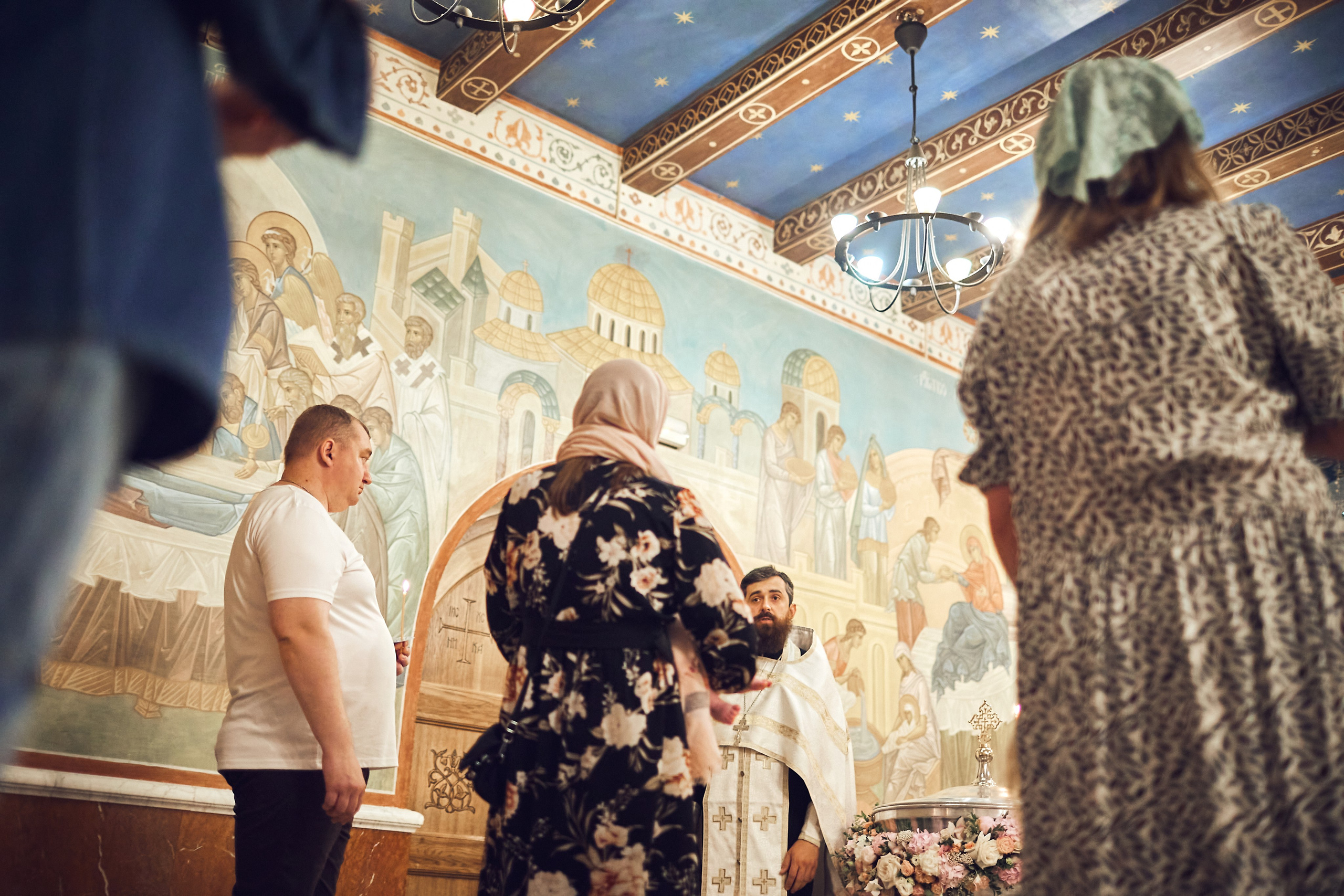 Таинство Крещения. Фотограф Москва|Ясенево Яна Новокрещенных