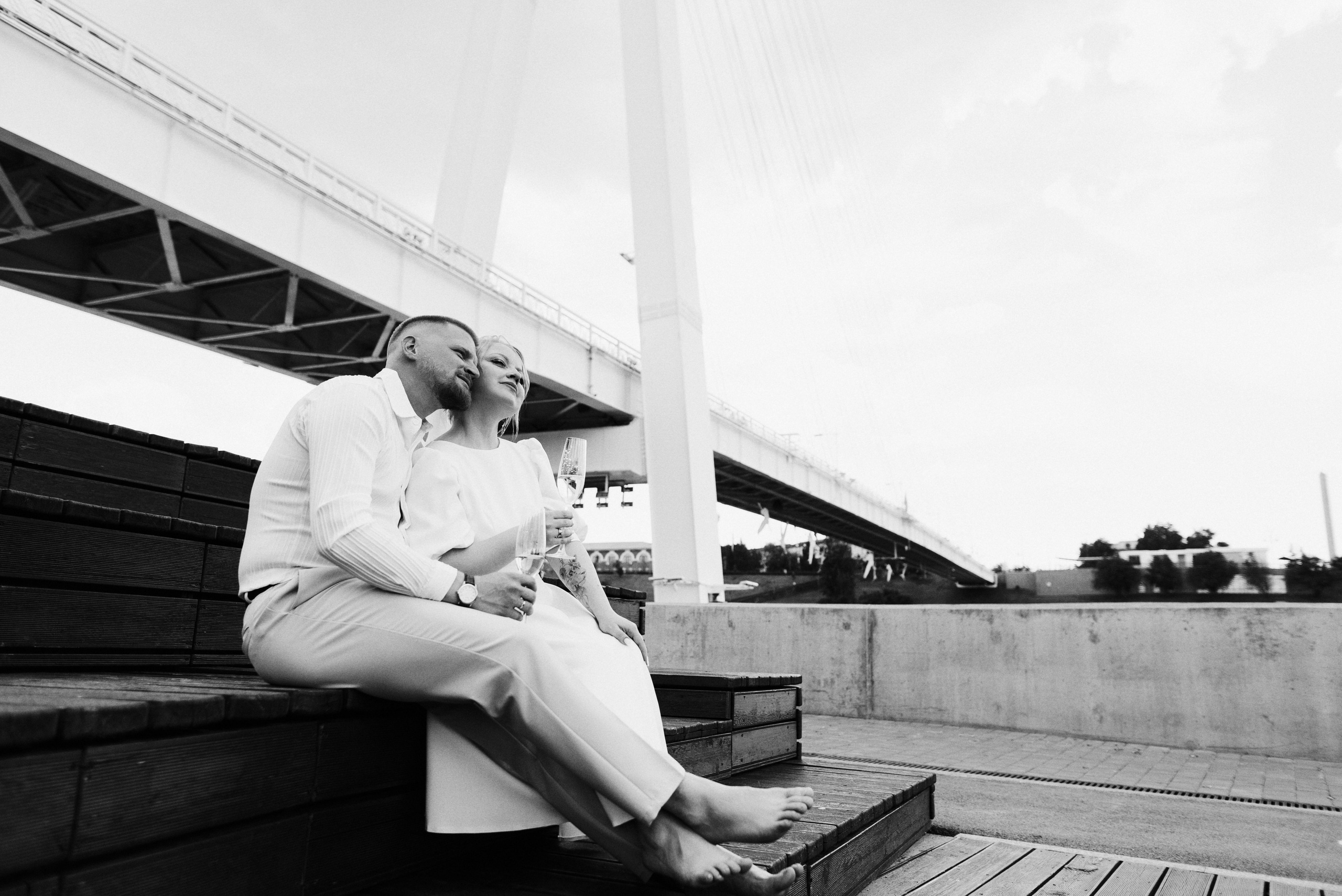 Свадебная фотосессия тюмень мост влюбленных. Фотограф Дарья Мустафина, Тюмень