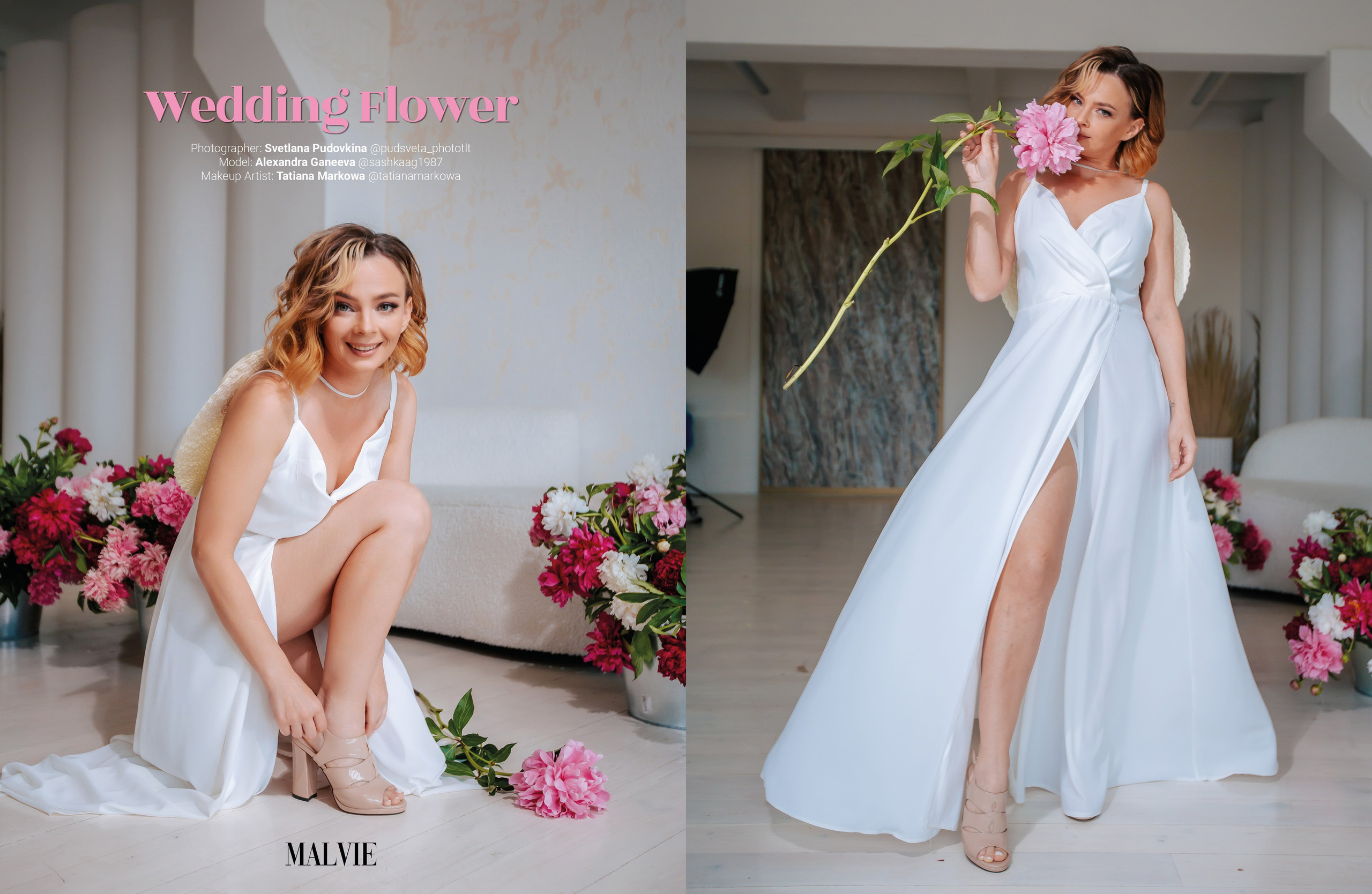 Публикация Wedding MALVIE Magazine (ELITE Publication, Montpellier, France). Фотограф Тольятти Светлана Пудовкина