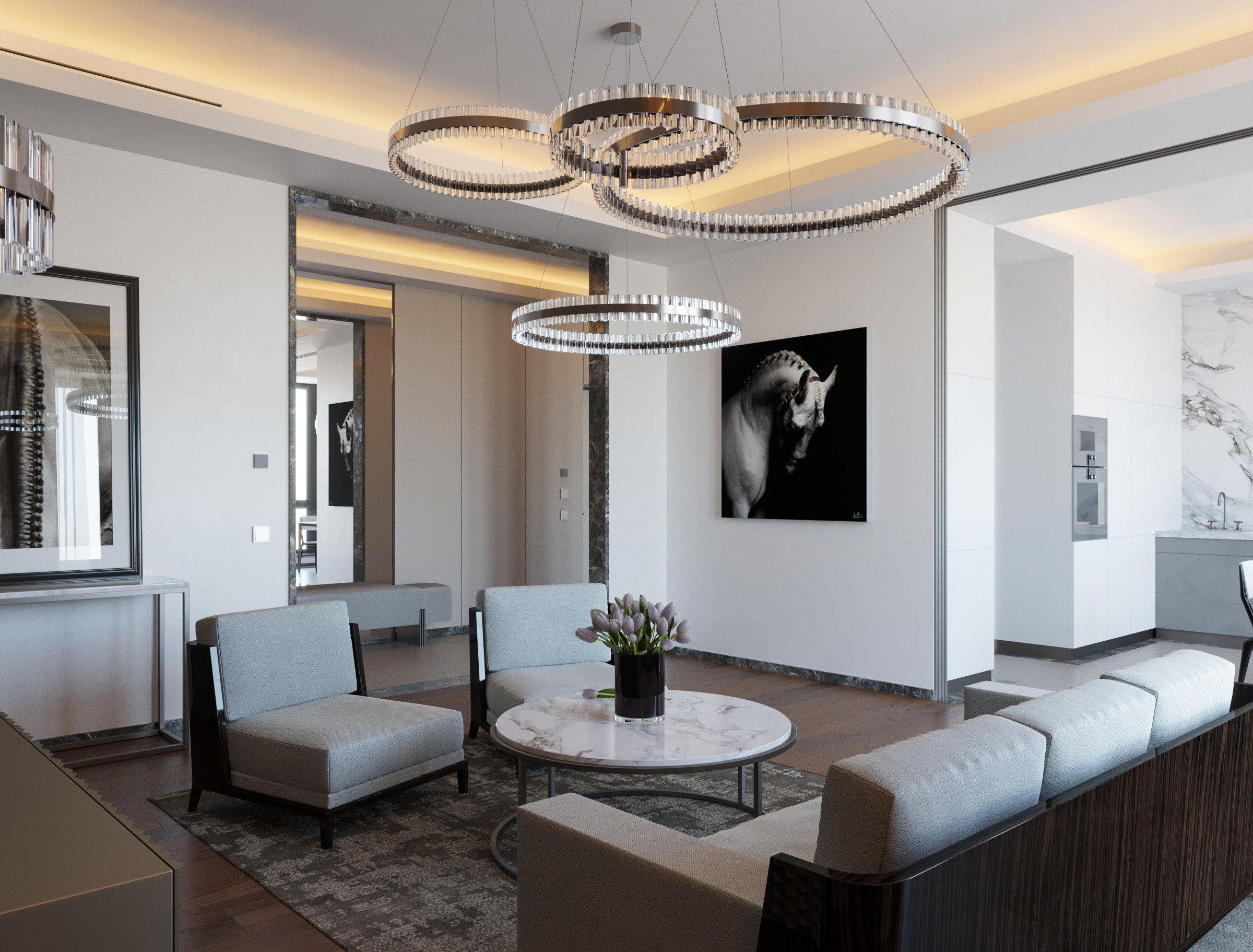 Квартира 138 кв. м. Москва, Ж.К. «Redside». Антон Пичкур — архитектор