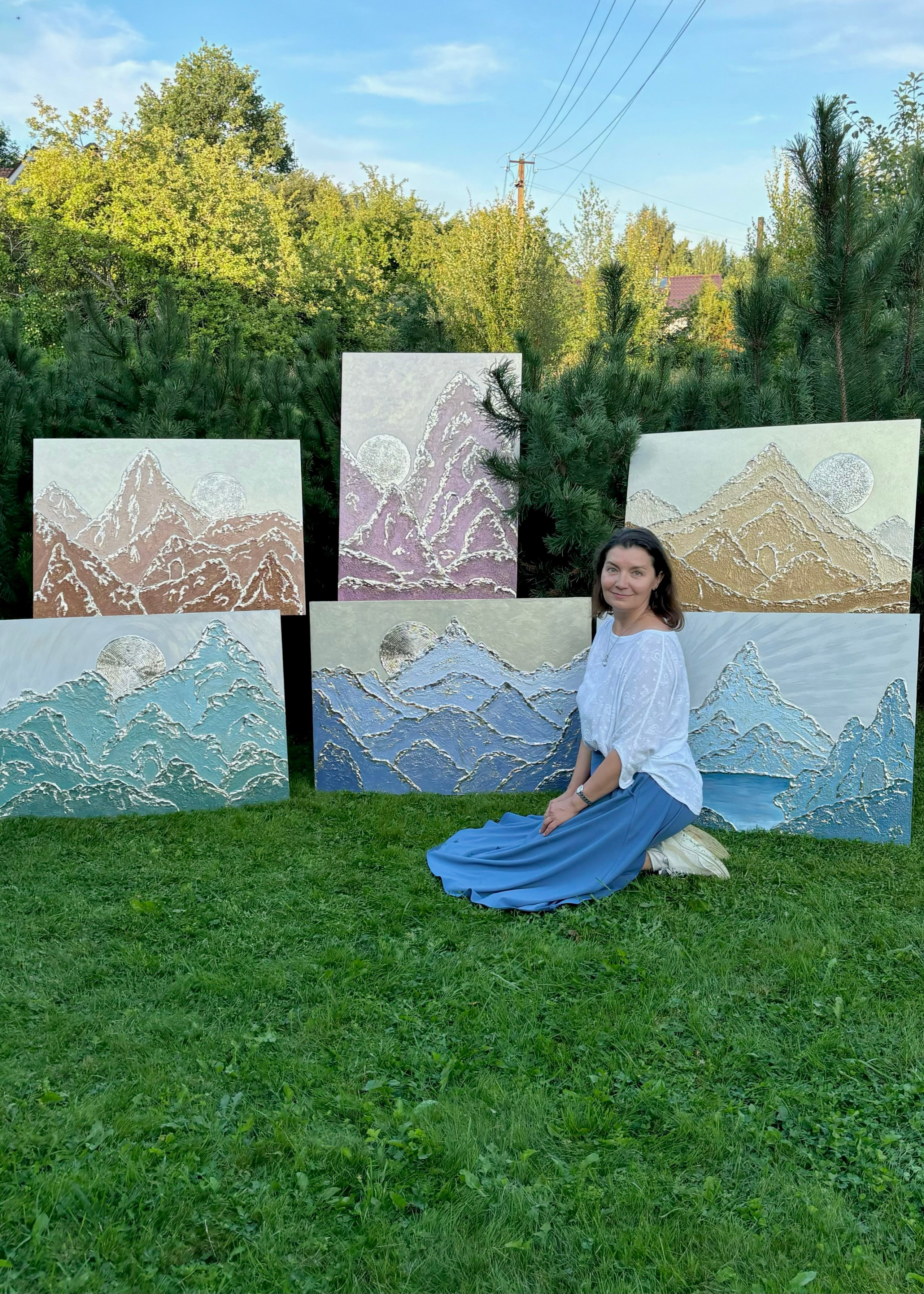 Серия картин Солнечные восхождения. Наталья Атлантийская художник солнца Санкт-Петербург