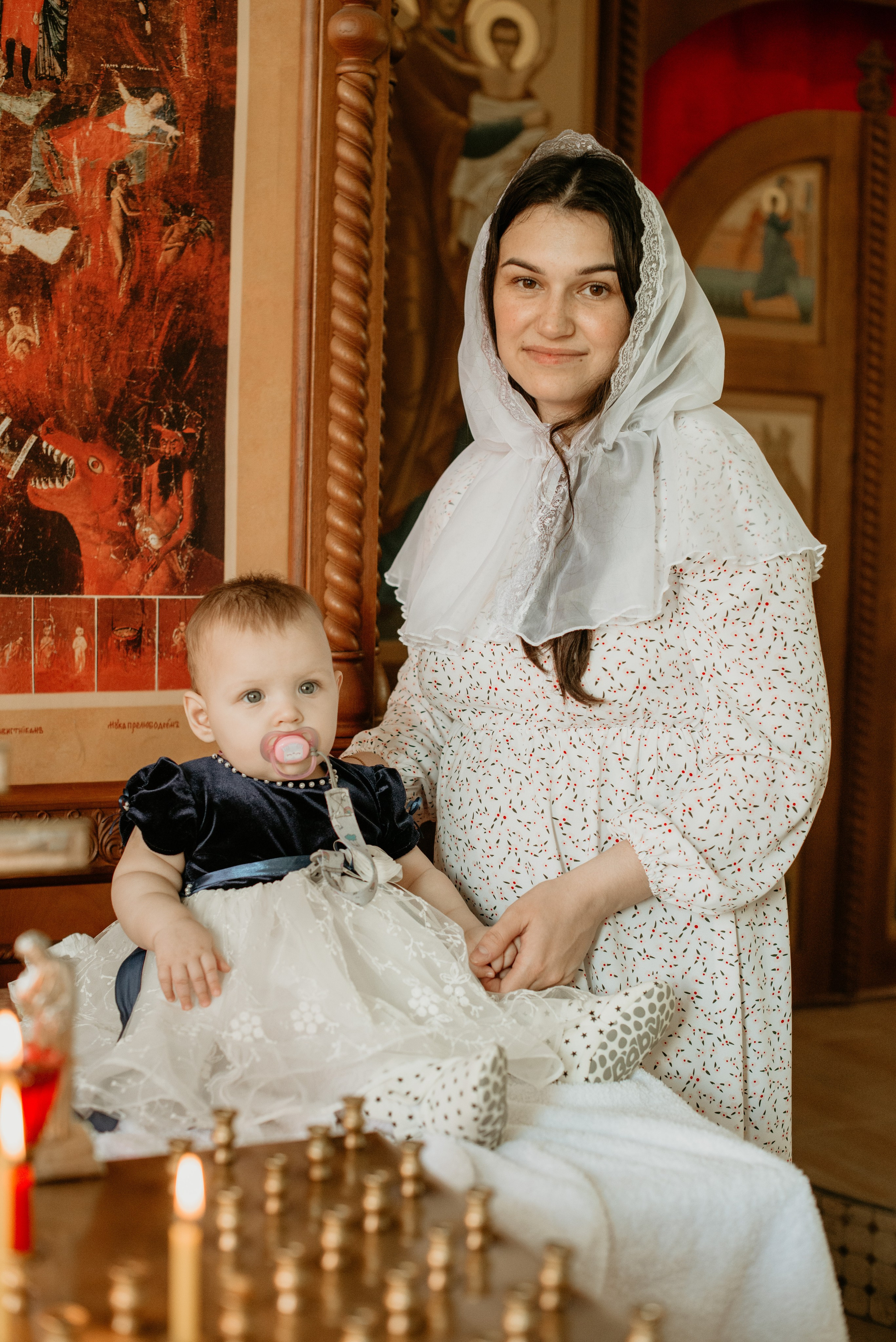 Таинство крещения Софии. Свадебный, семейный и портретный фотограф в Суворове Анастасия Седыкин