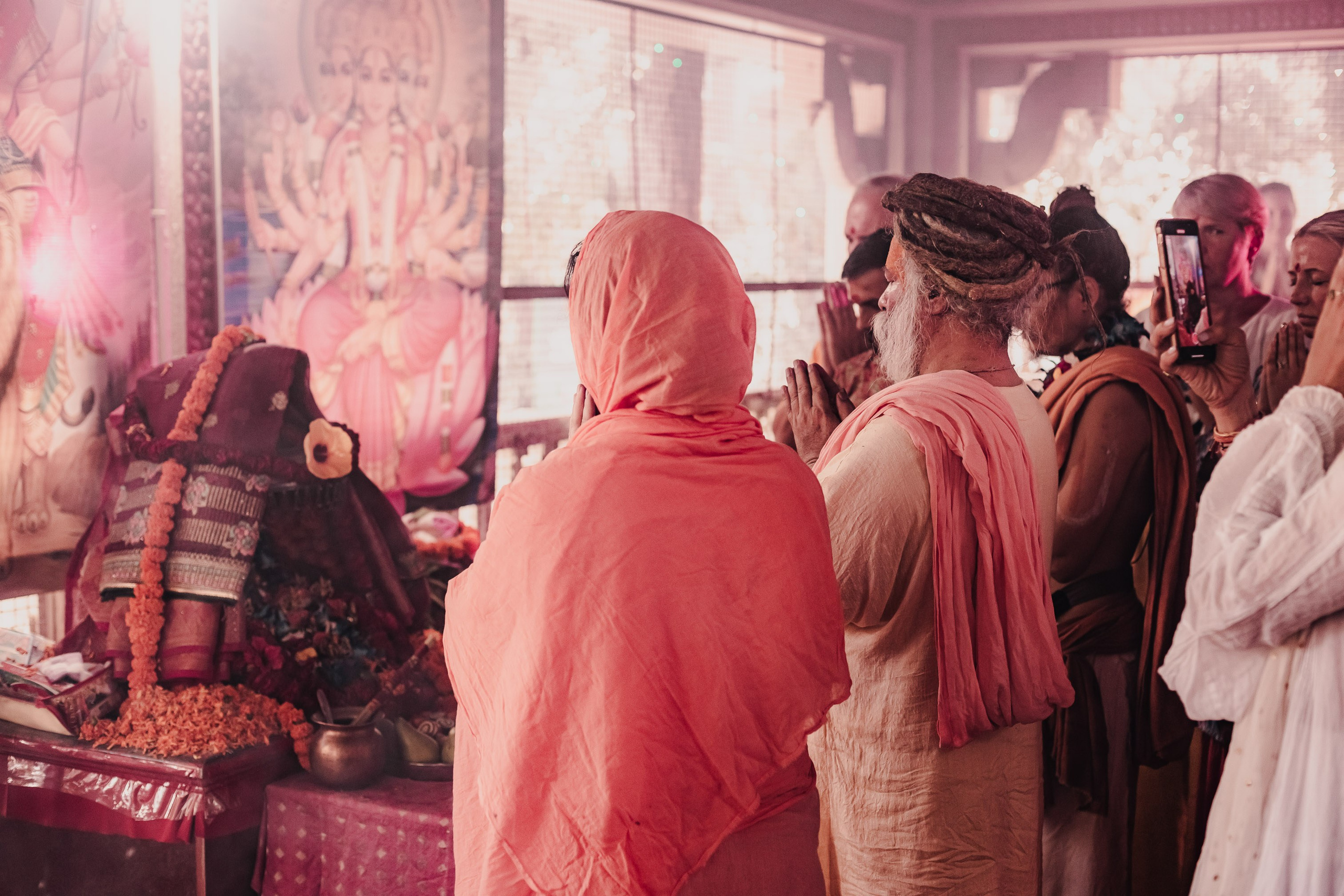 Navaratri yajna at Devraha Baba Ji ashram. Мариам Багдасарян