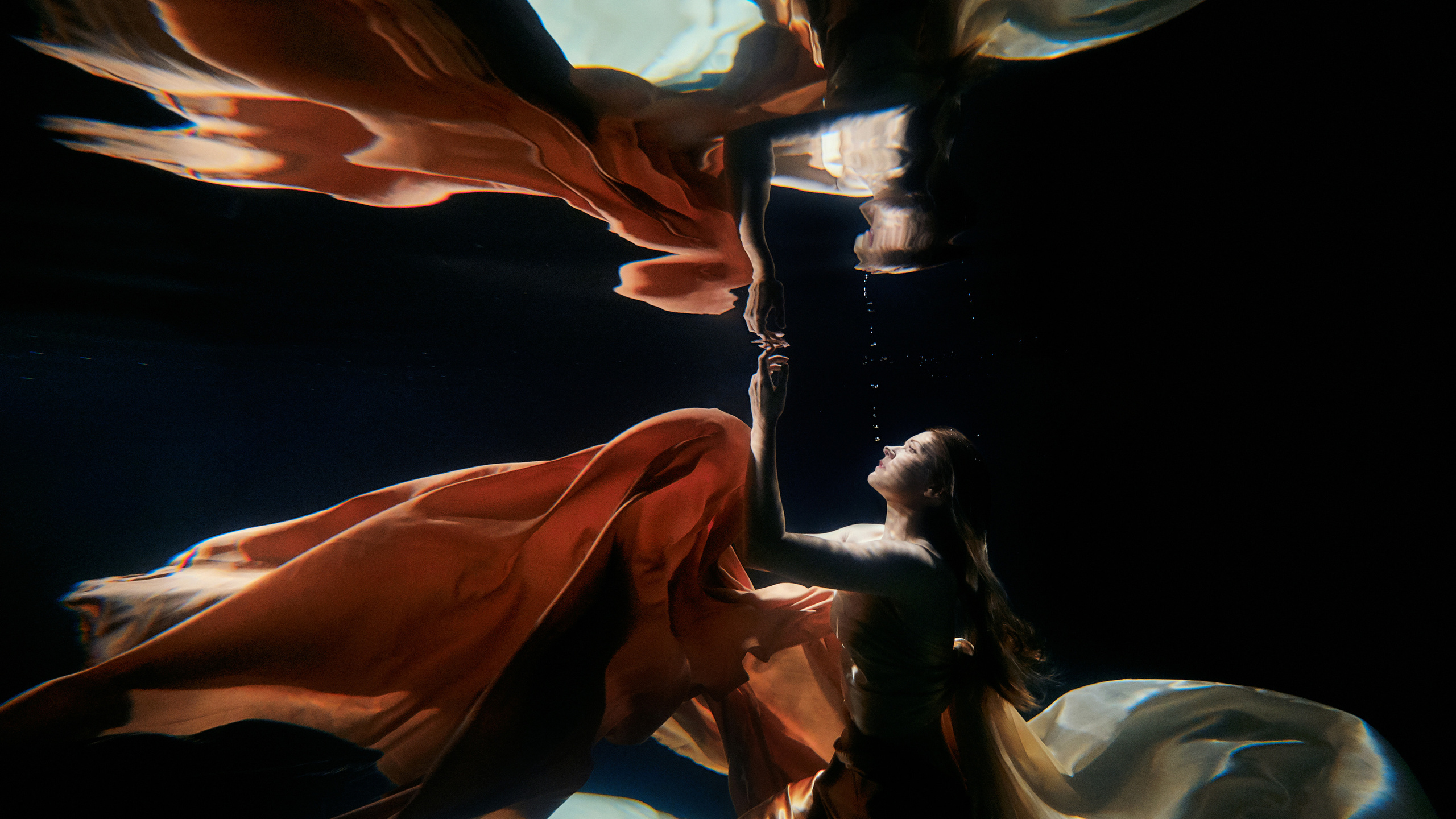 Underwater. Art of your beautiful dreams