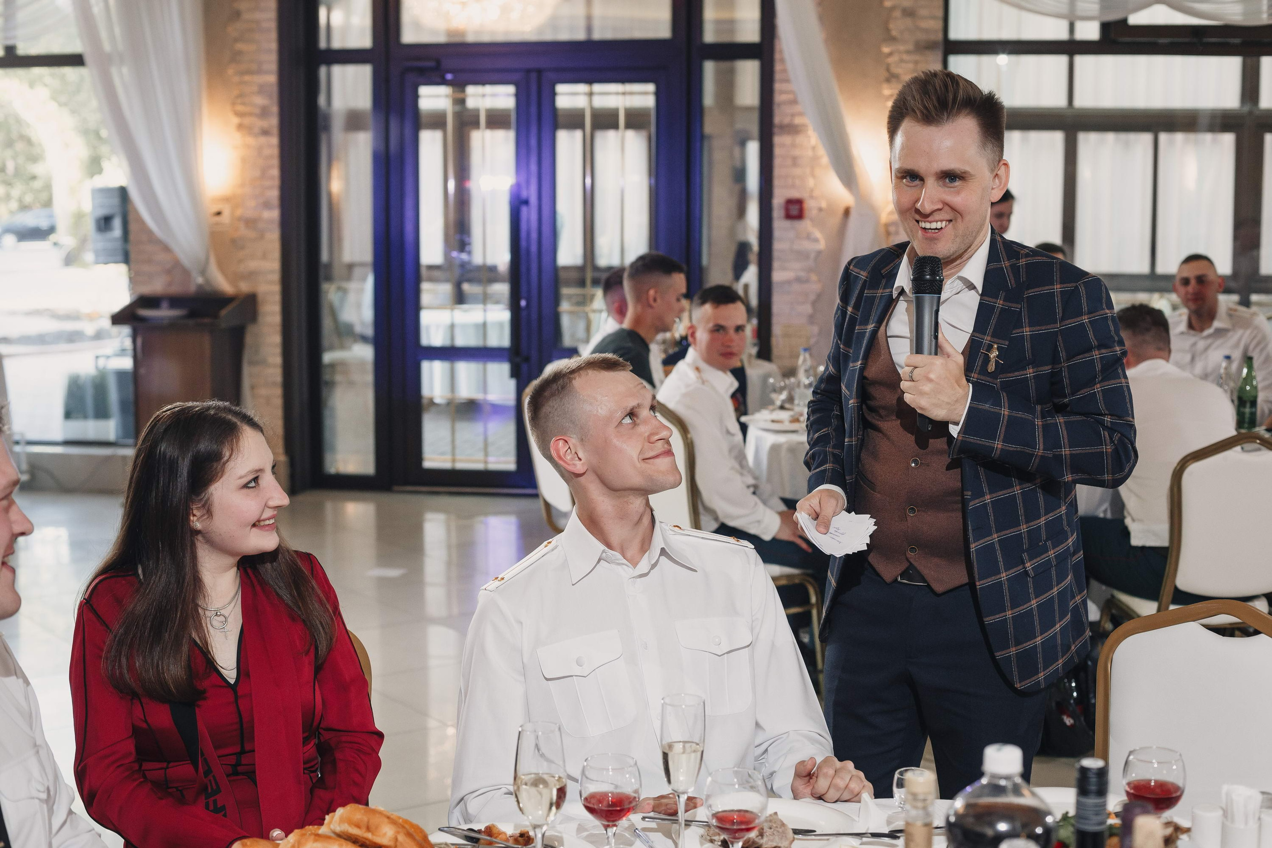 Банкет офицеров выпускников академии связи. Свадебный фотограф Игорь Брундасов 8PHOTO на свадьбу венчание загс СПб