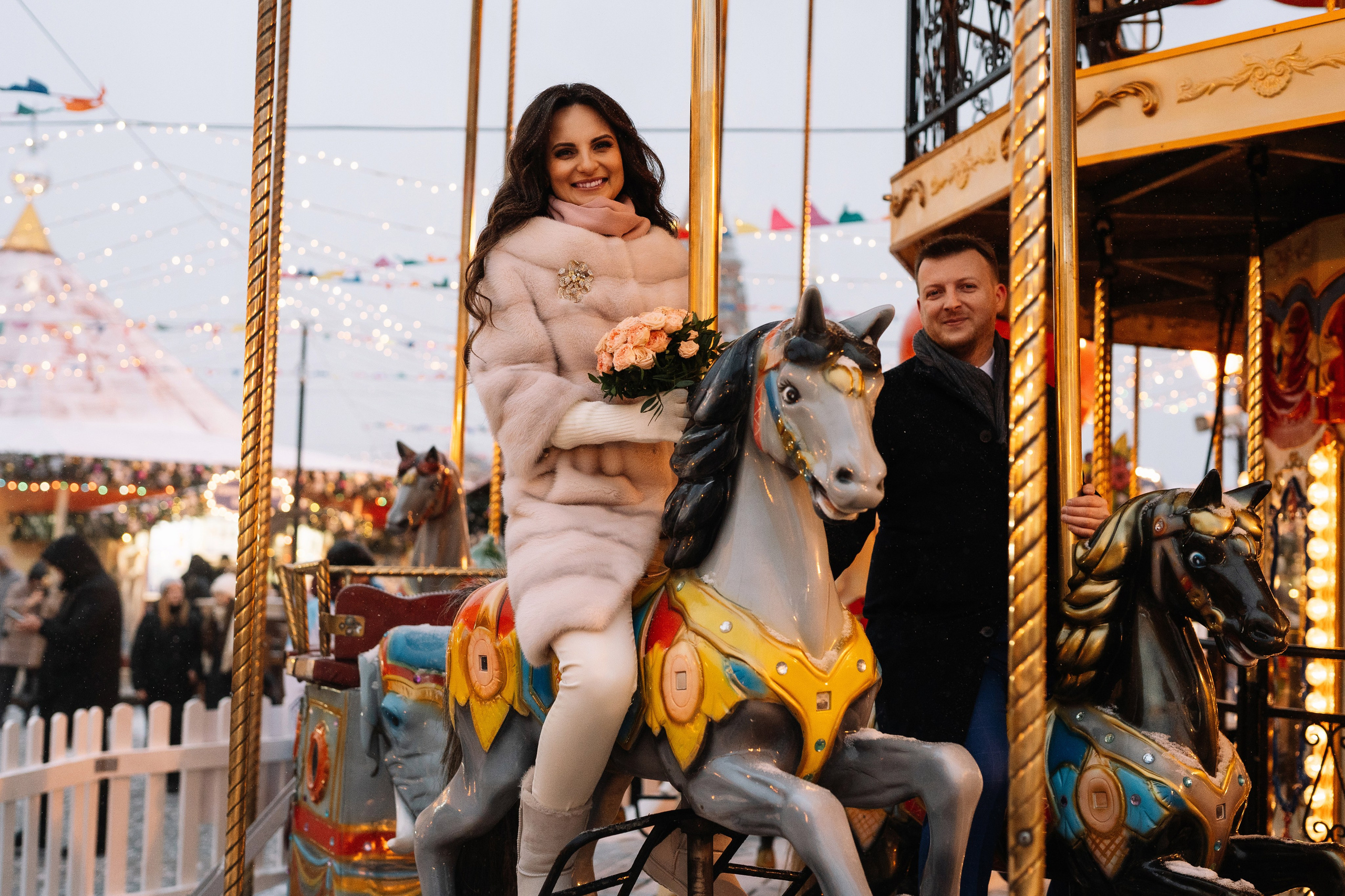 Свадебная фотосессия Лилии и Романа, прогулка в центре Москвы. Свадебный фотограф в Тамбове Павел Четвертков