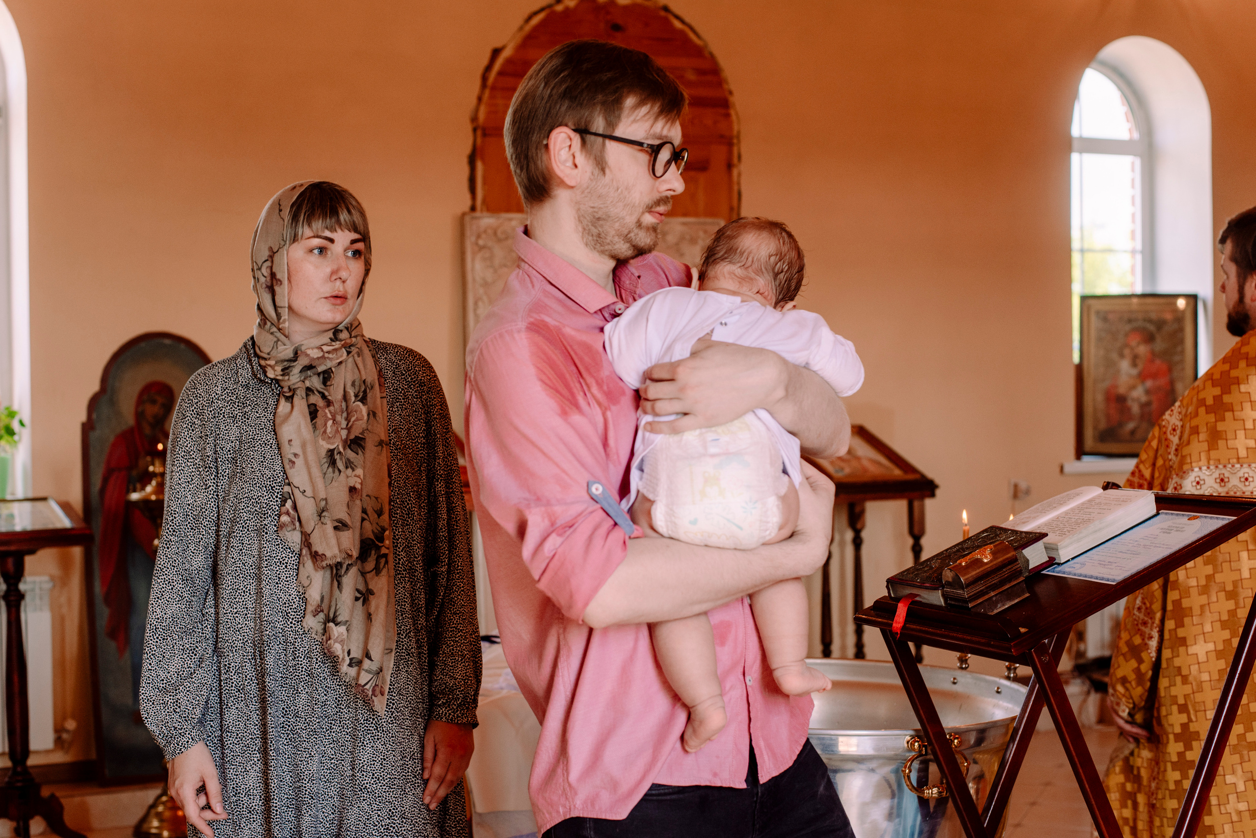 Крещение Матвея. Семейный и свадебный фотограф в Рязани Лиза Голованова