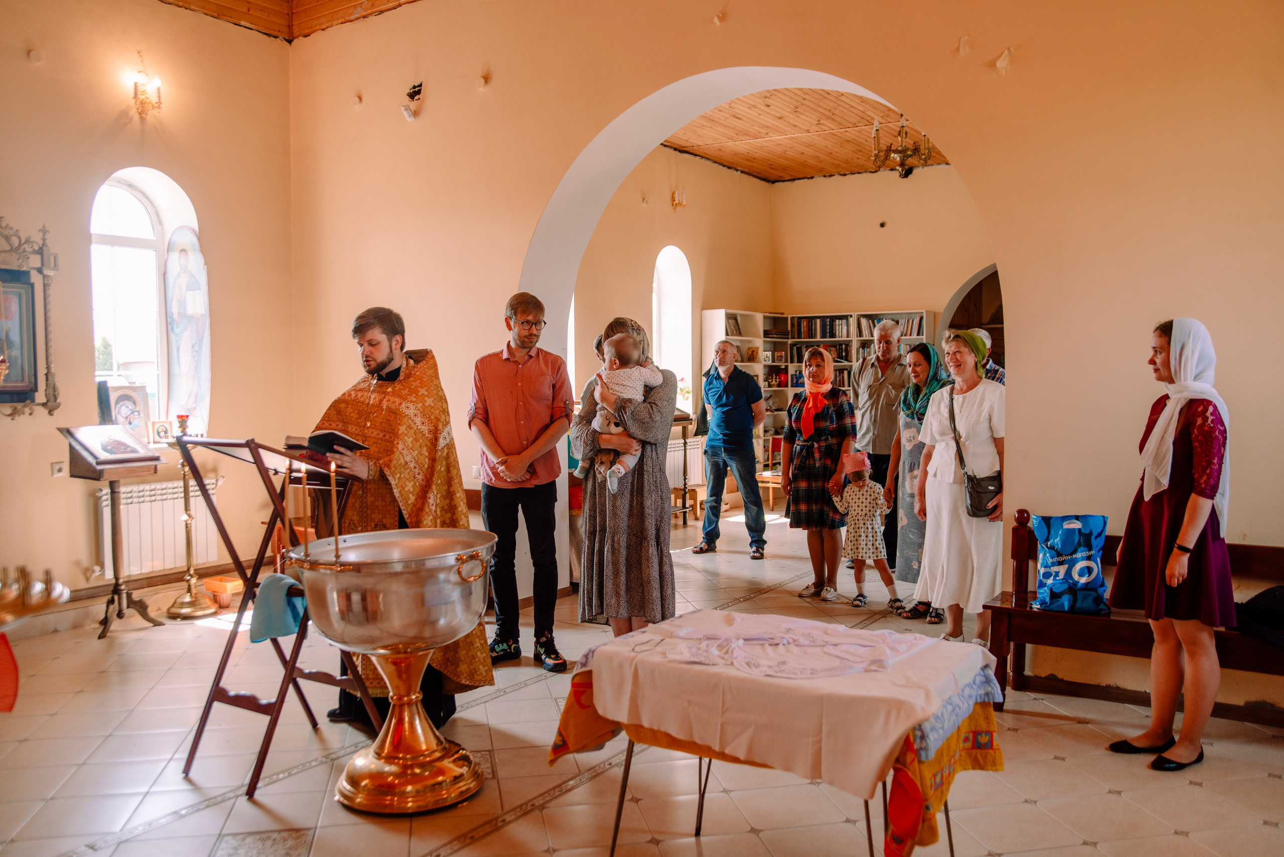 Крещение Матвея. Семейный и свадебный фотограф в Рязани Лиза Голованова