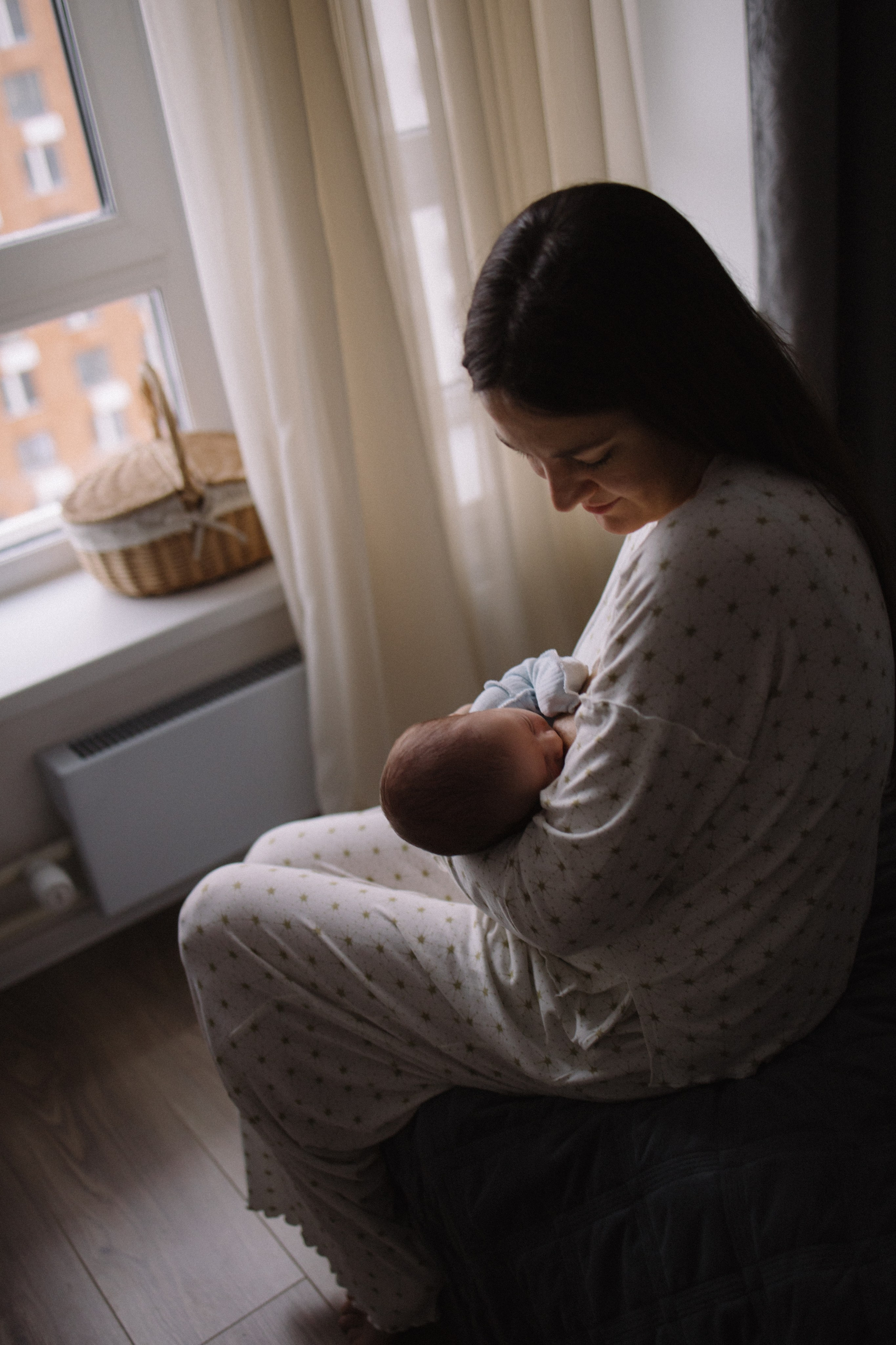 Семейная домашняя фотосессия новорожденного. Семейный фотограф в Москве и Люберцах Юлия Гуськова